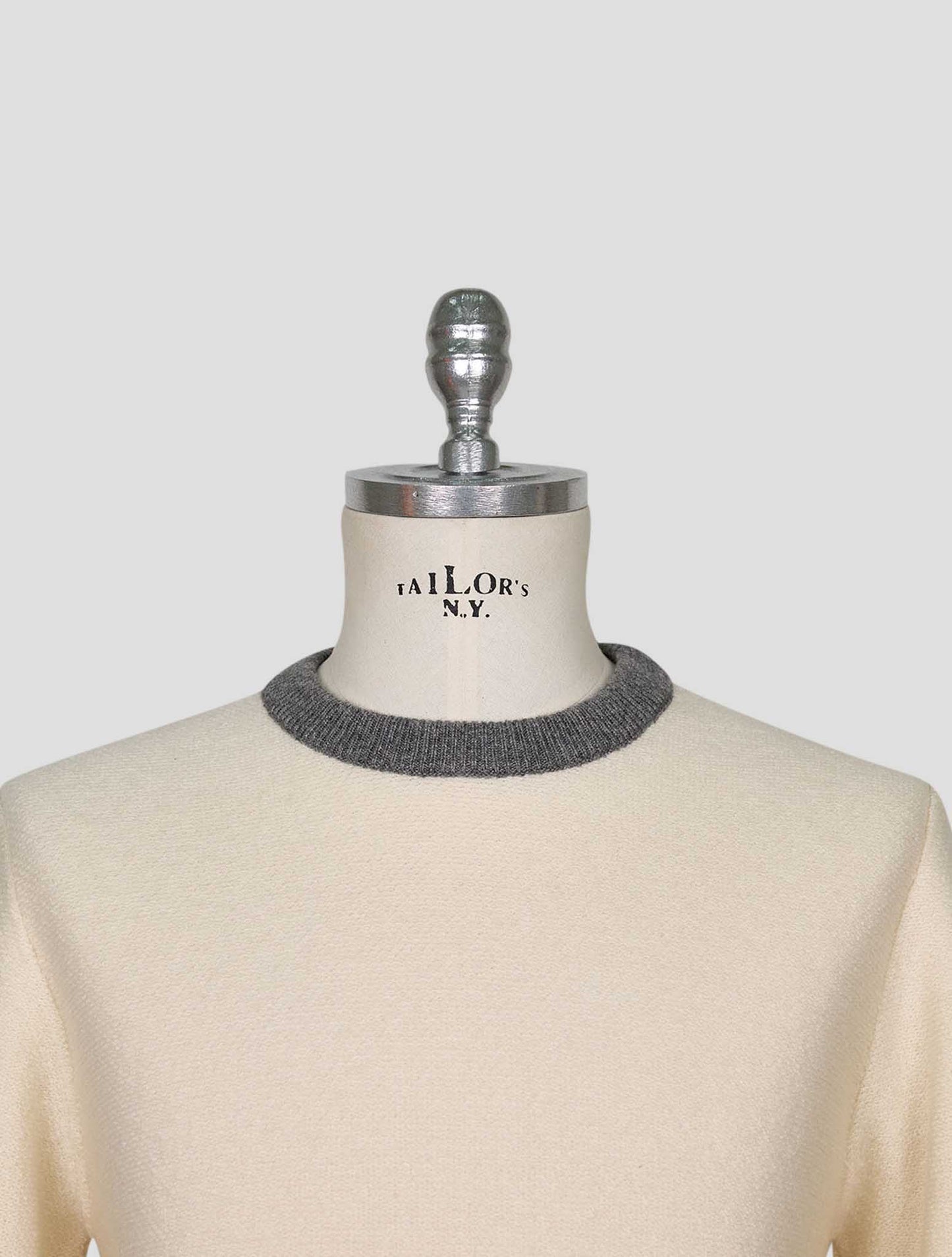 Kiton Gray Cashmere Sweater Crewneck