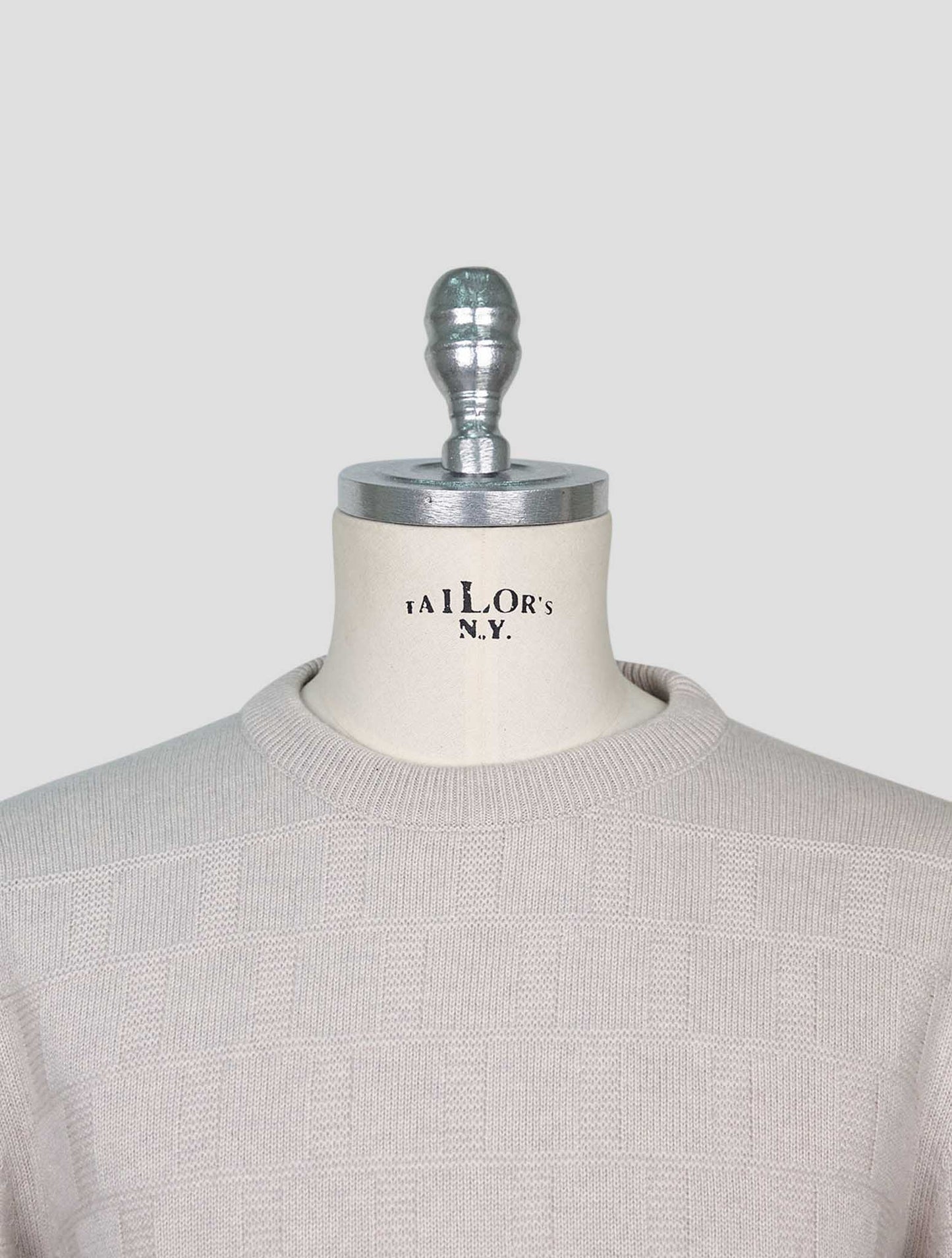Kiton Beige Cashmere Sweater Crewneck