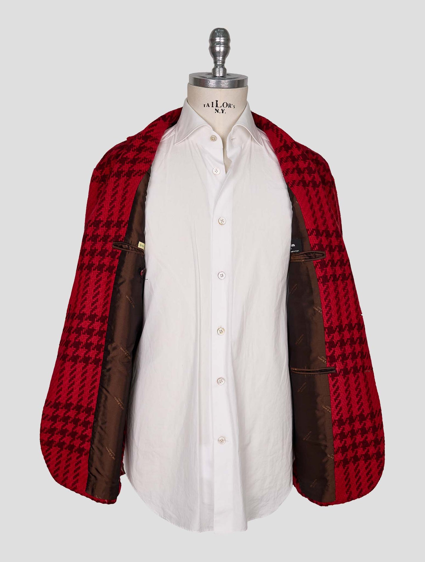 Kiton Burgundy Red Cashmere Blazer