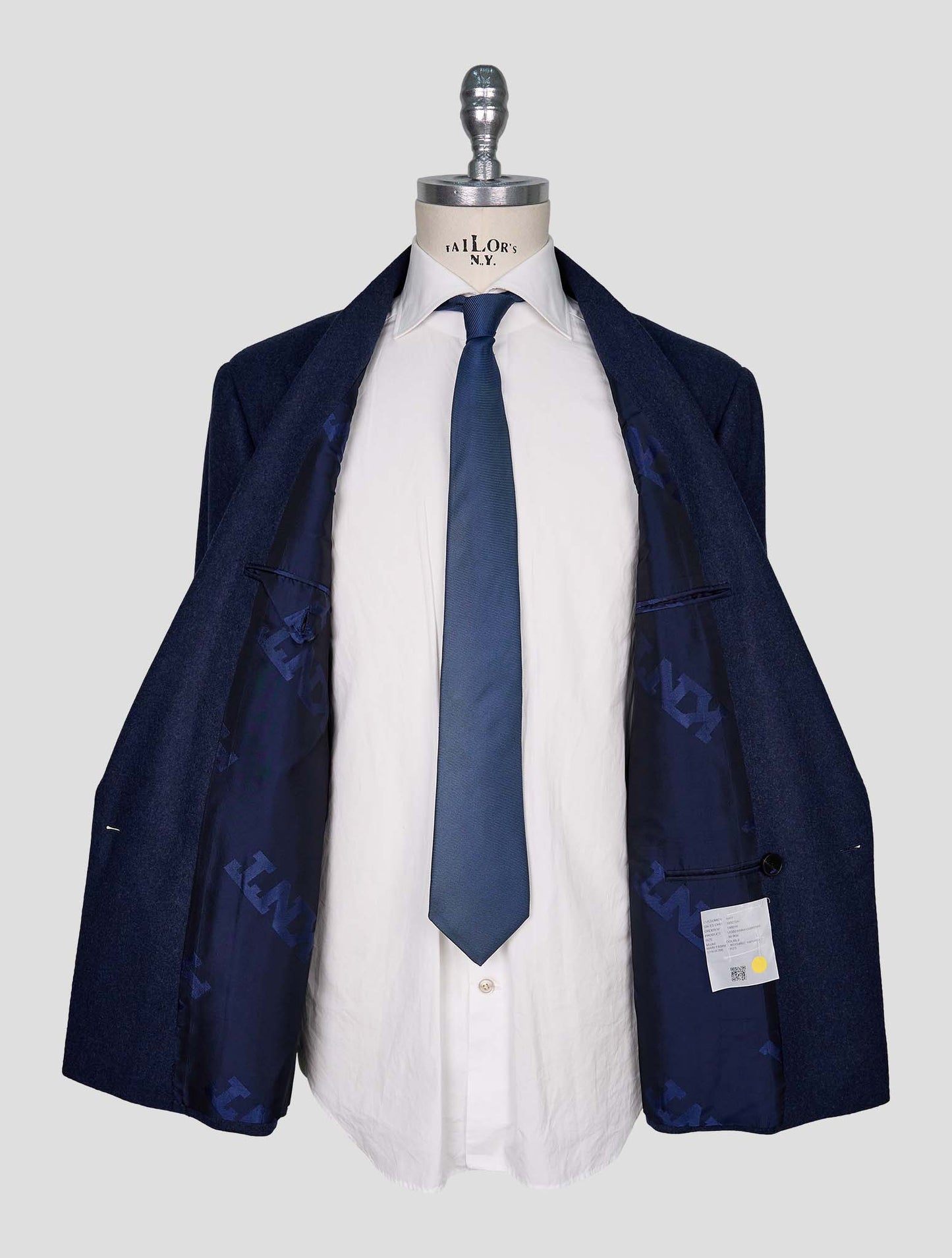 Kiton Blue Wool Blazer