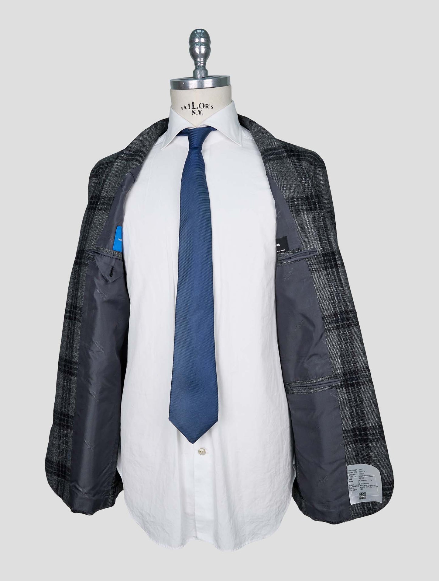 Kiton Gray Cashmere Silk Blazer