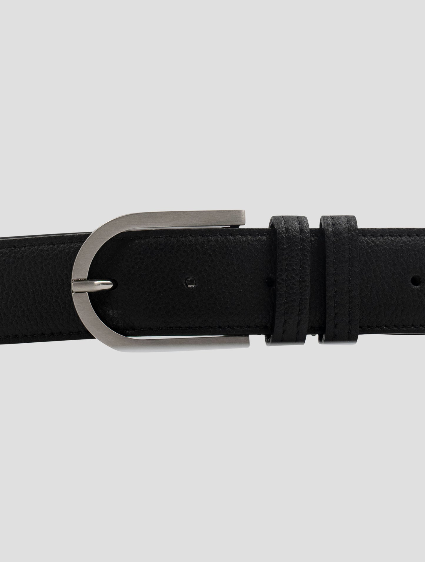 Kiton Black Leather Belt