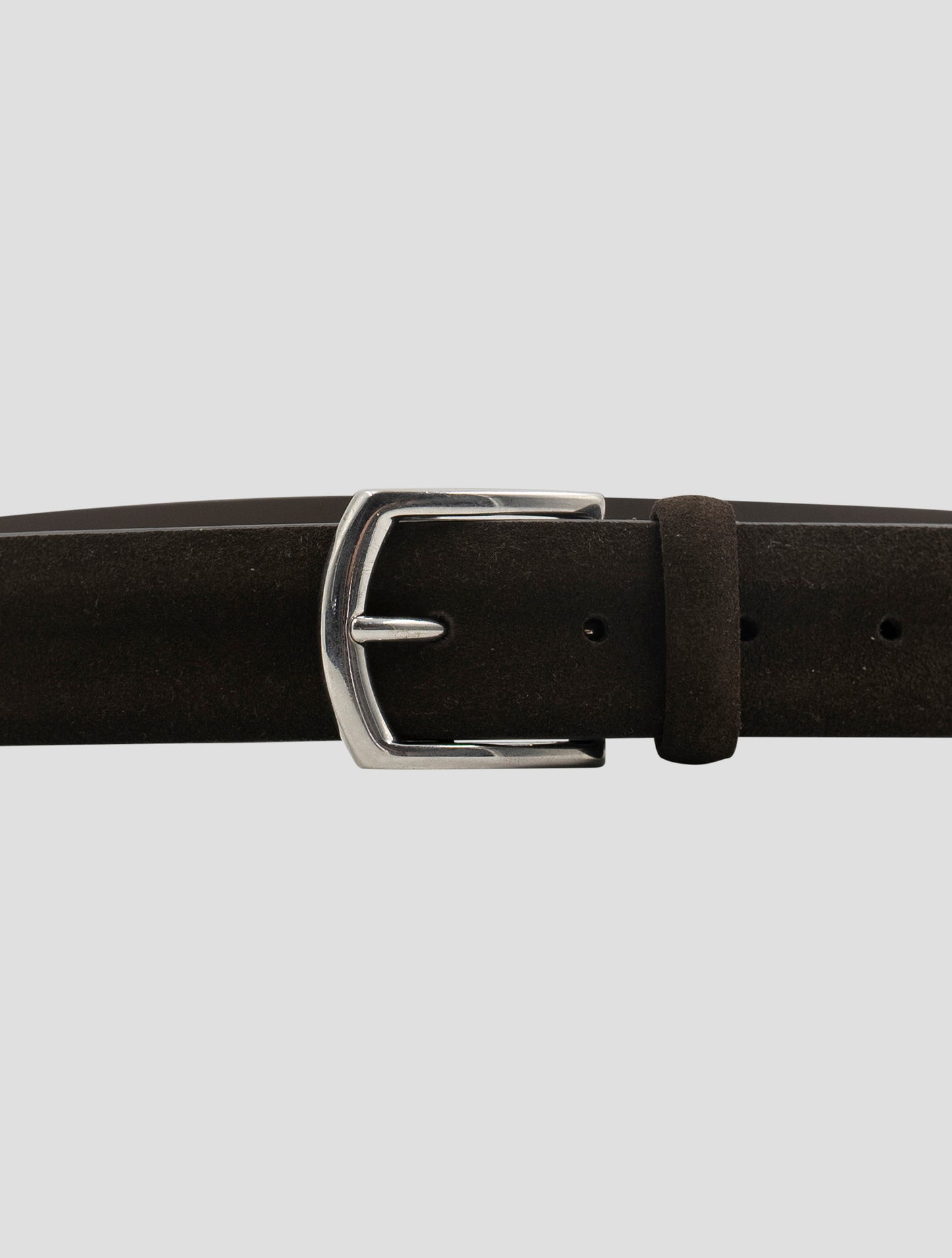 Kiton Brown Leather Suede Belt