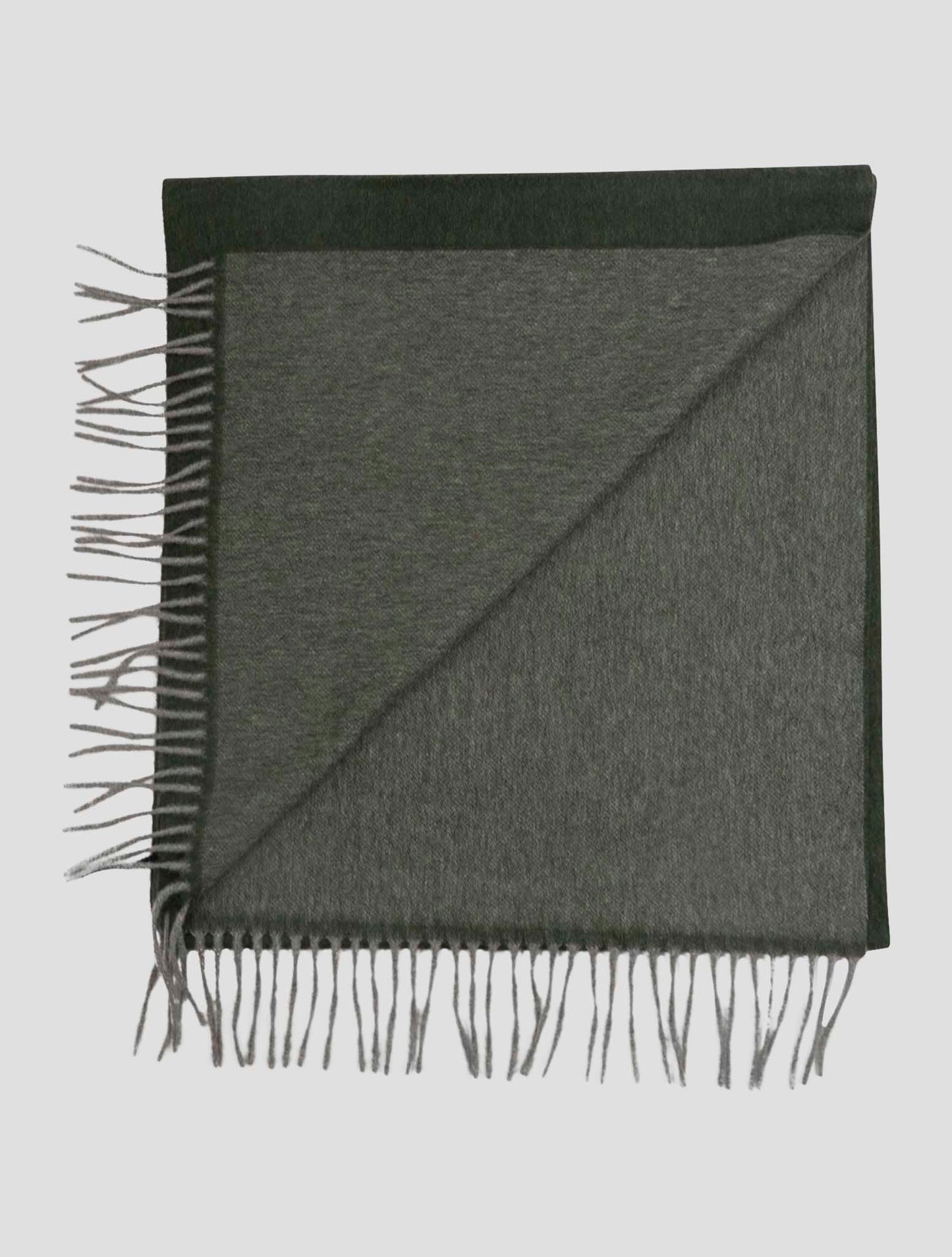Kiton Green Cashmere Scarf 37x180