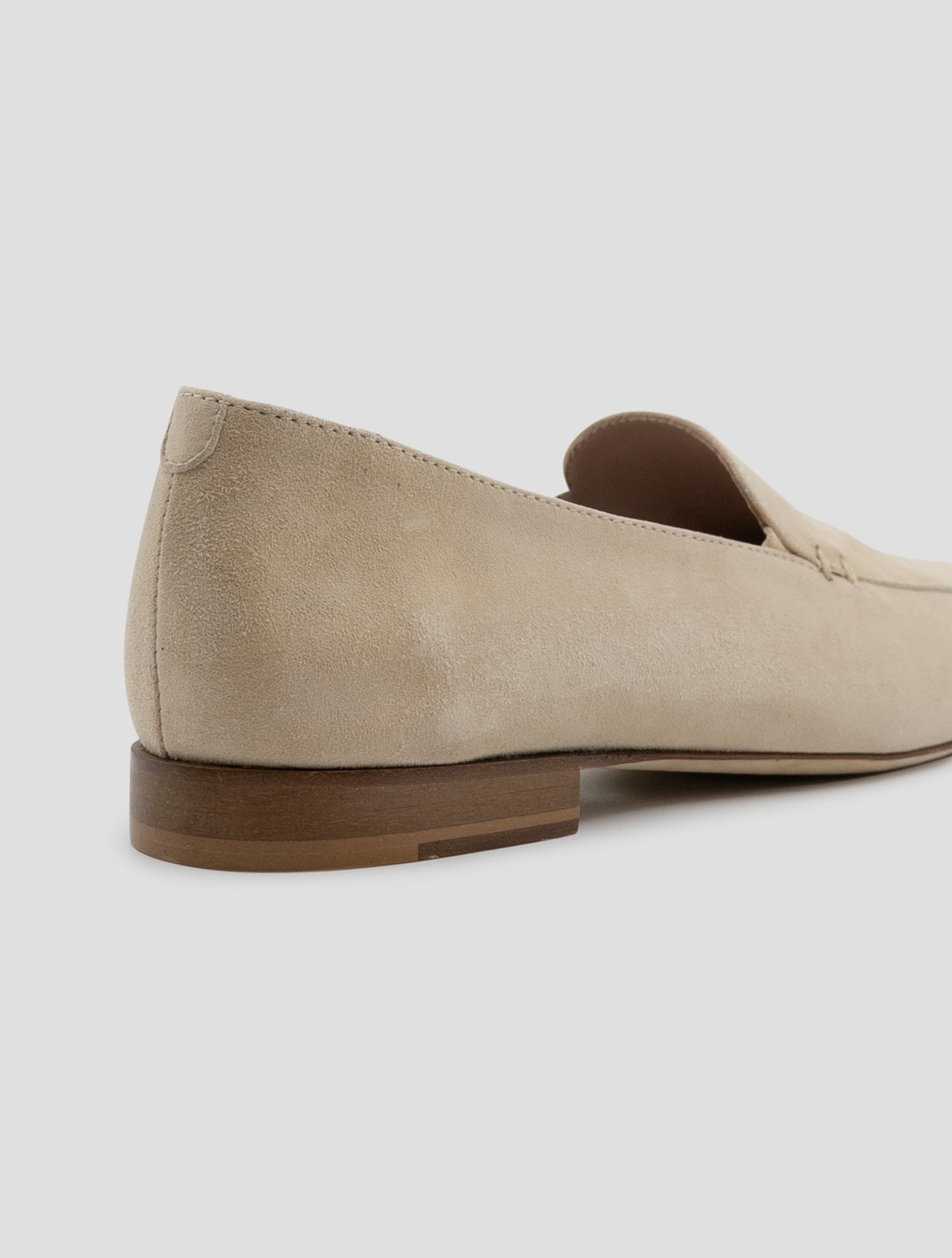 Kiton Light Beige Leather Suede Loafers Women
