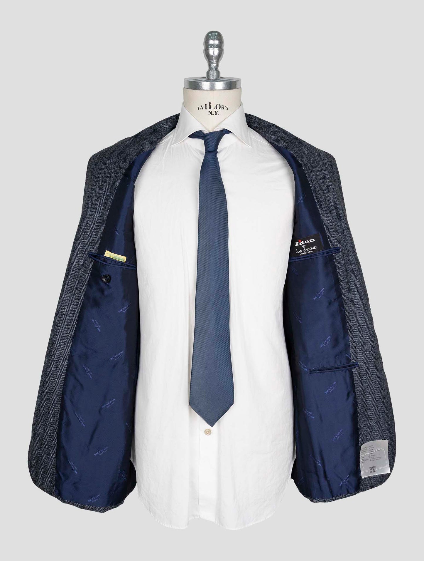 Kiton Blue Gray Cashmere Blazer