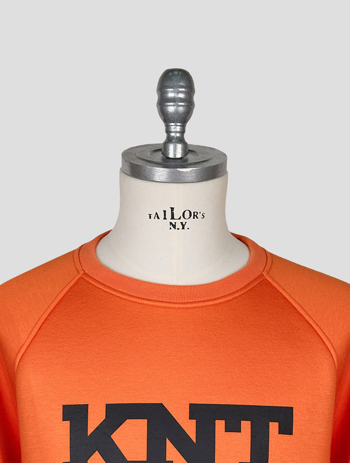 Kiton Knt Orange Viscose Ea Sweater Crewneck