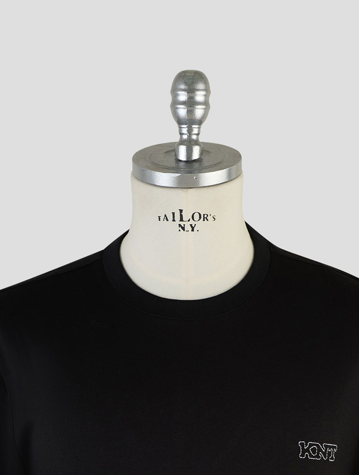Kiton Knt Black Cotton T-Shirt