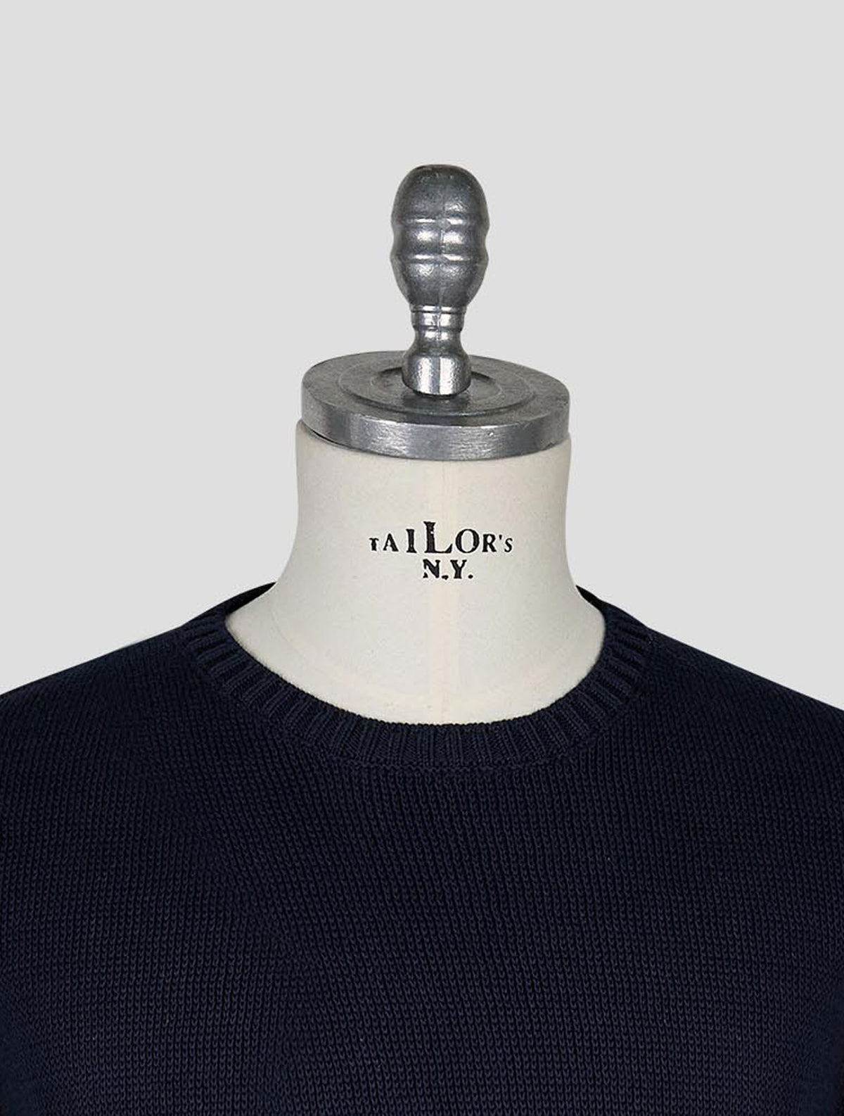 Kiton Knt Dark Blue Cotton Polo