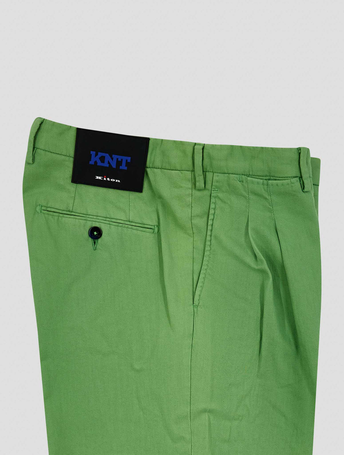 Kiton Knt Green Cotton Pants