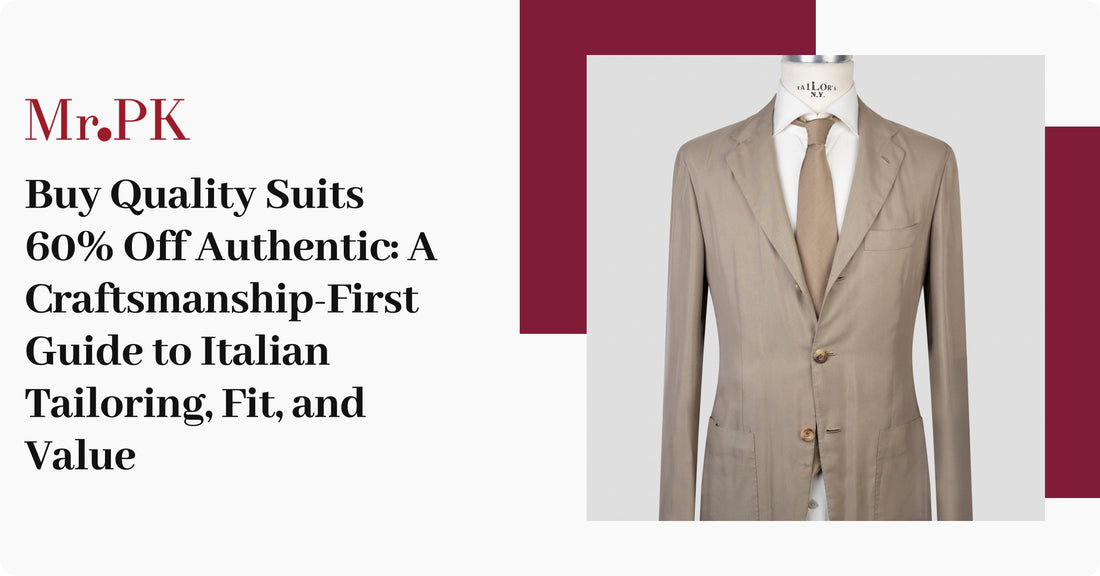 Buy Quality Suits 60% Off Authentic: A Craftsmanship-First Guide to Italian Tailoring, Fit, and Value