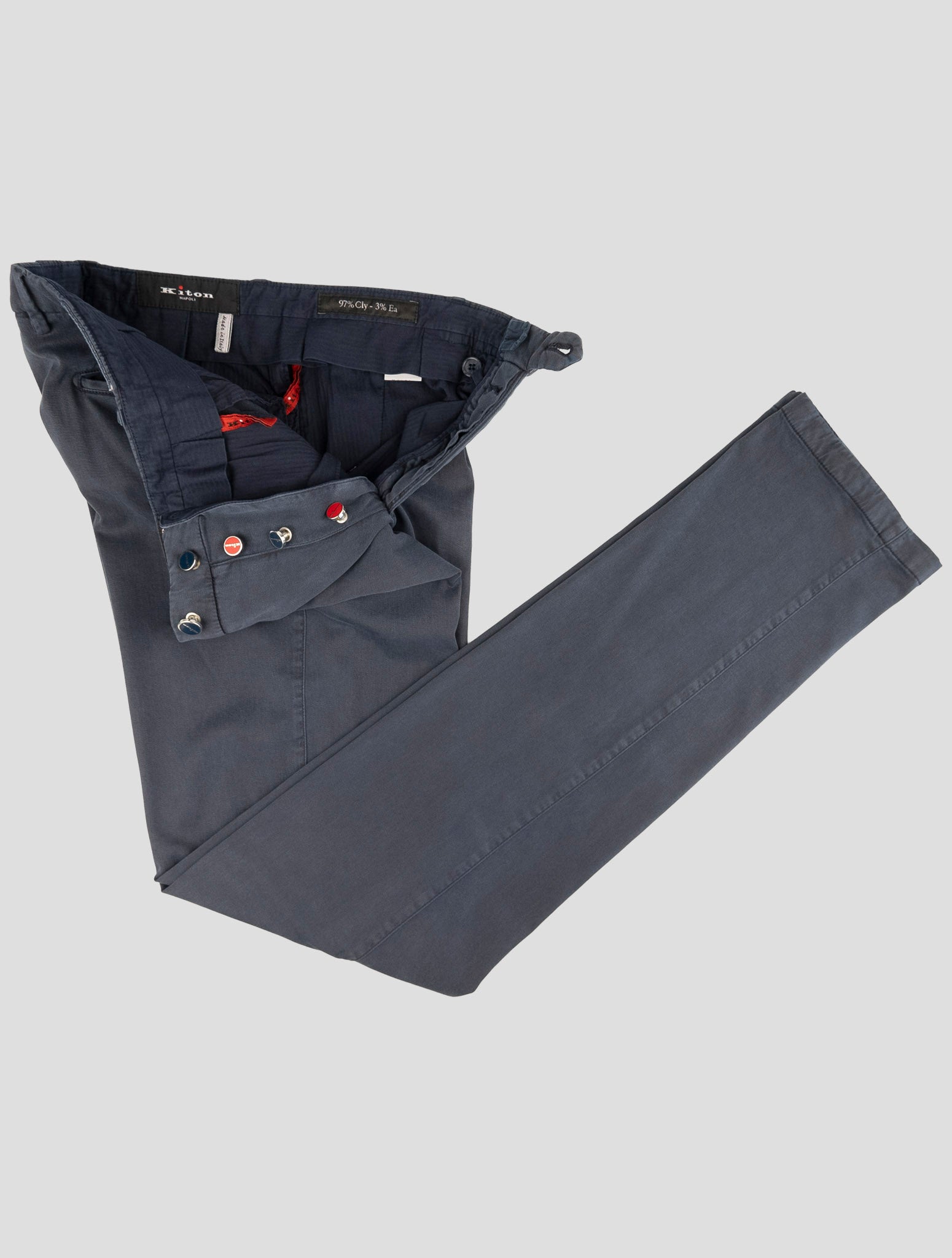 Kiton Blue Lyocell Ea Pants
