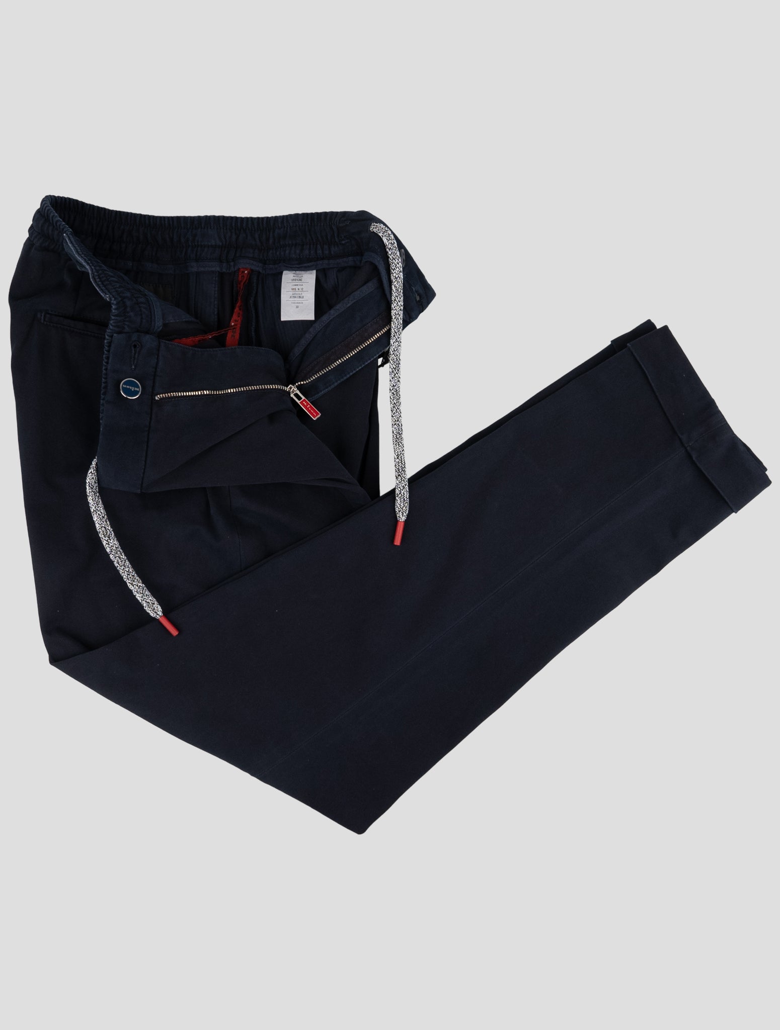 Kiton Blue Cotton Ea Pants