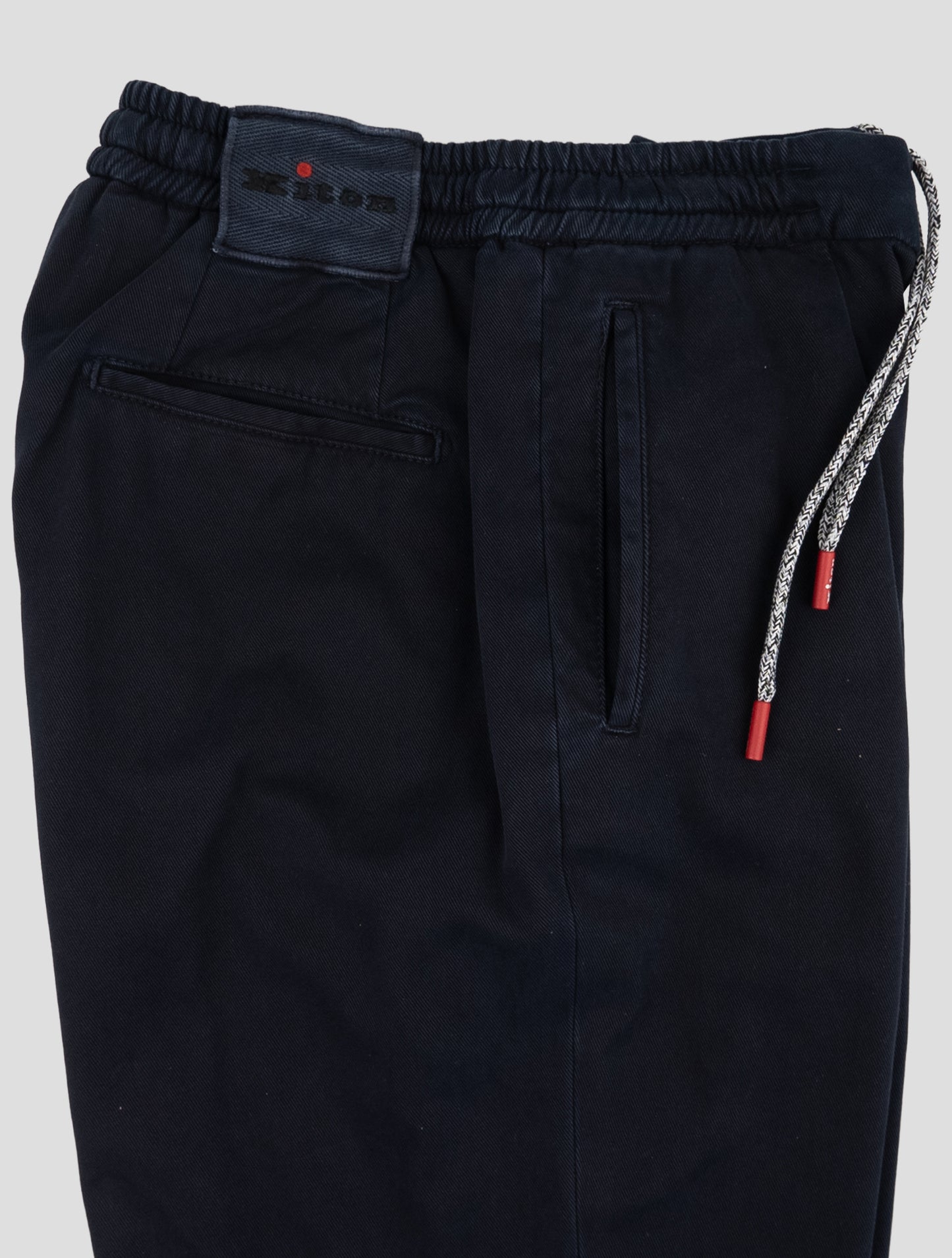 Kiton Blue Cotton Ea Pants