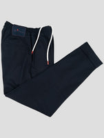 Kiton Blue Cotton Ea Pants