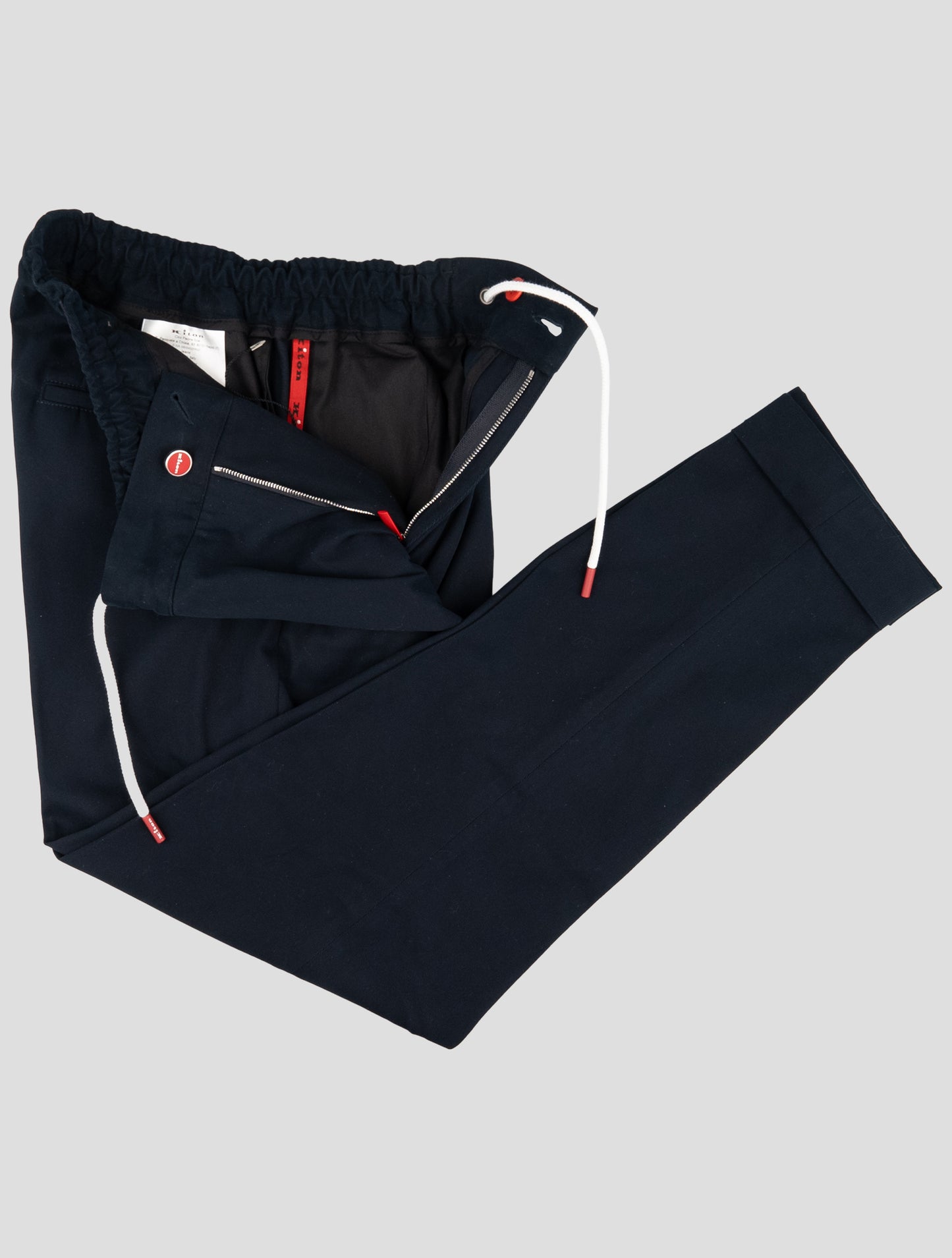 Kiton Blue Cotton Ea Pants