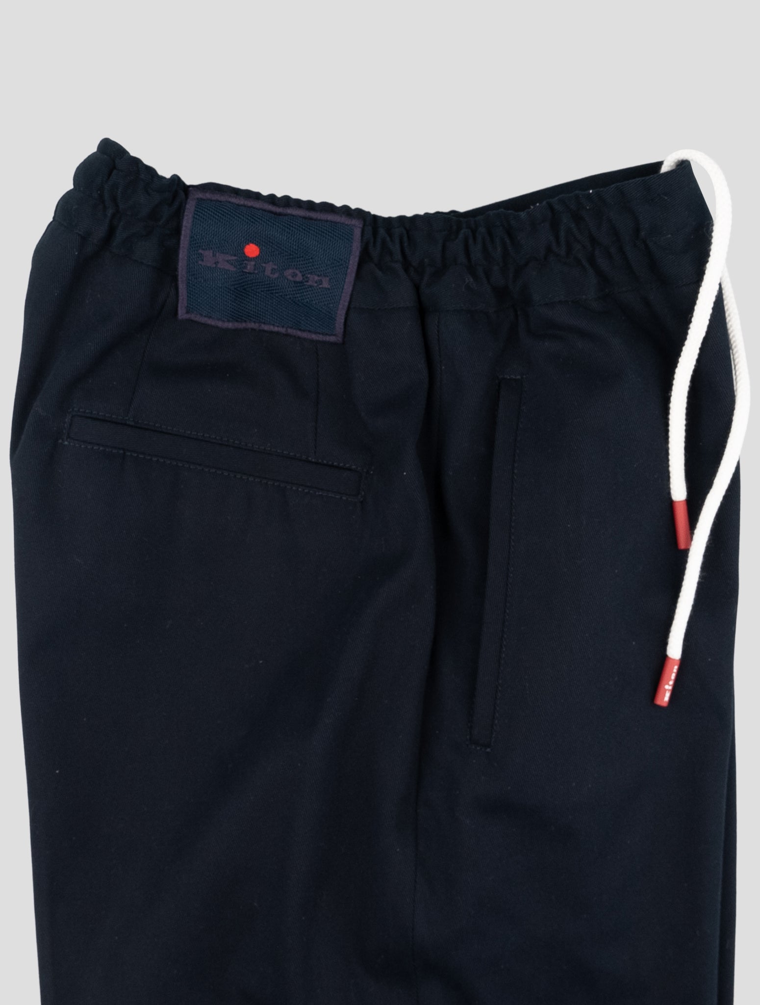 Kiton Blue Cotton Ea Pants
