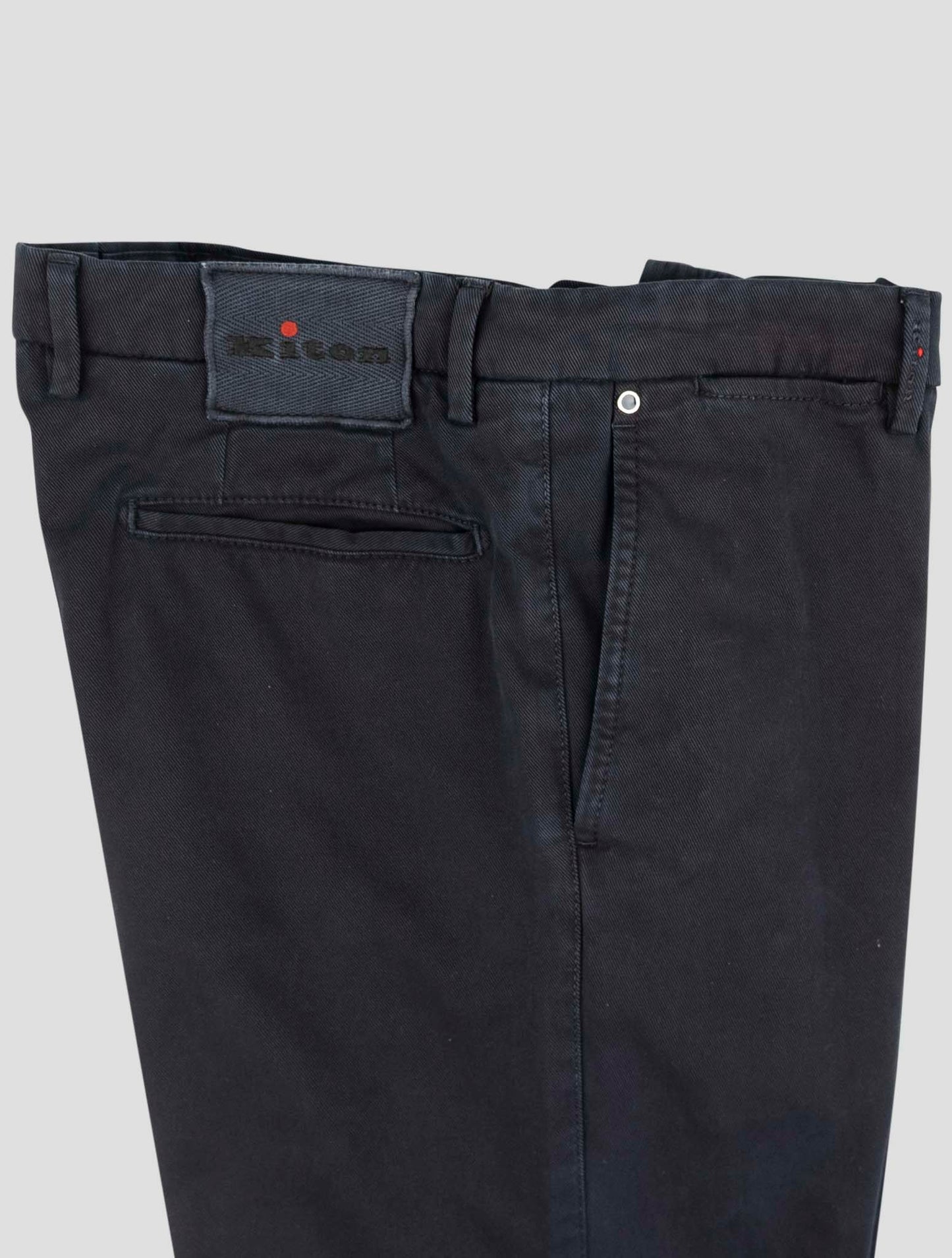 Kiton Blue Cotton Ea Pants