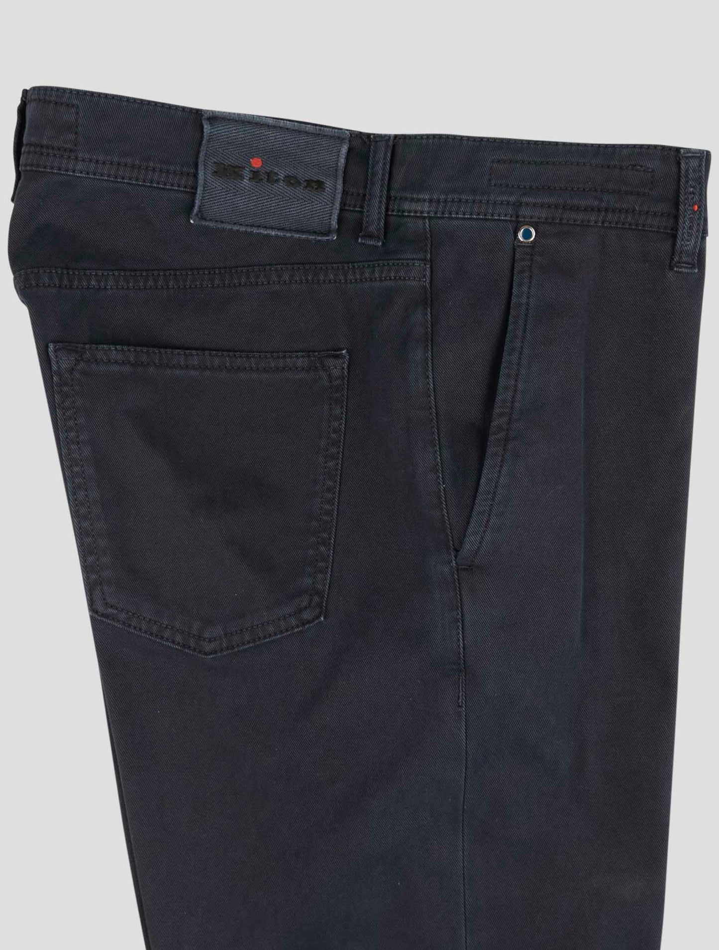 Kiton Blue Cotton Ea Pants