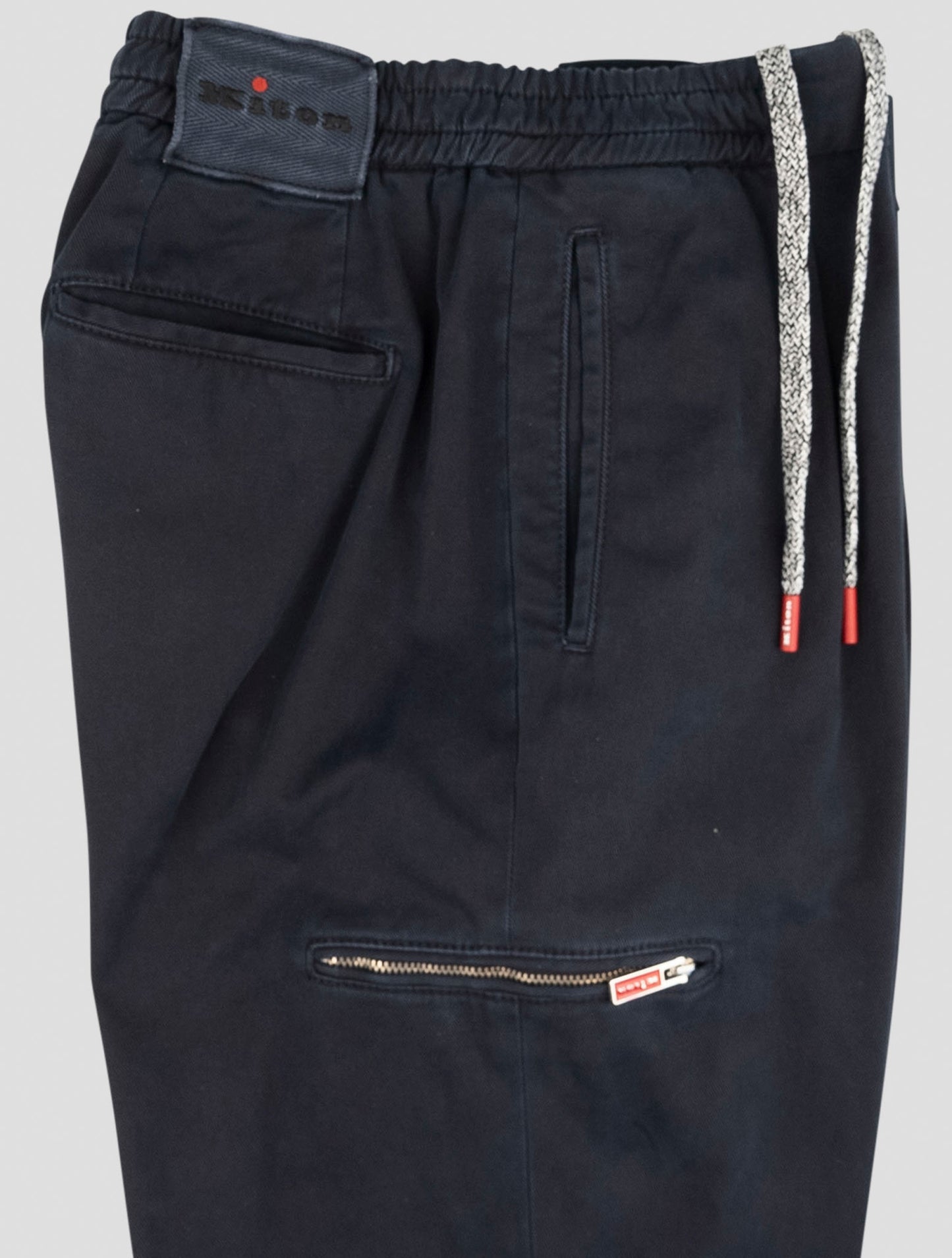 Kiton Blue Cotton Ea Pants