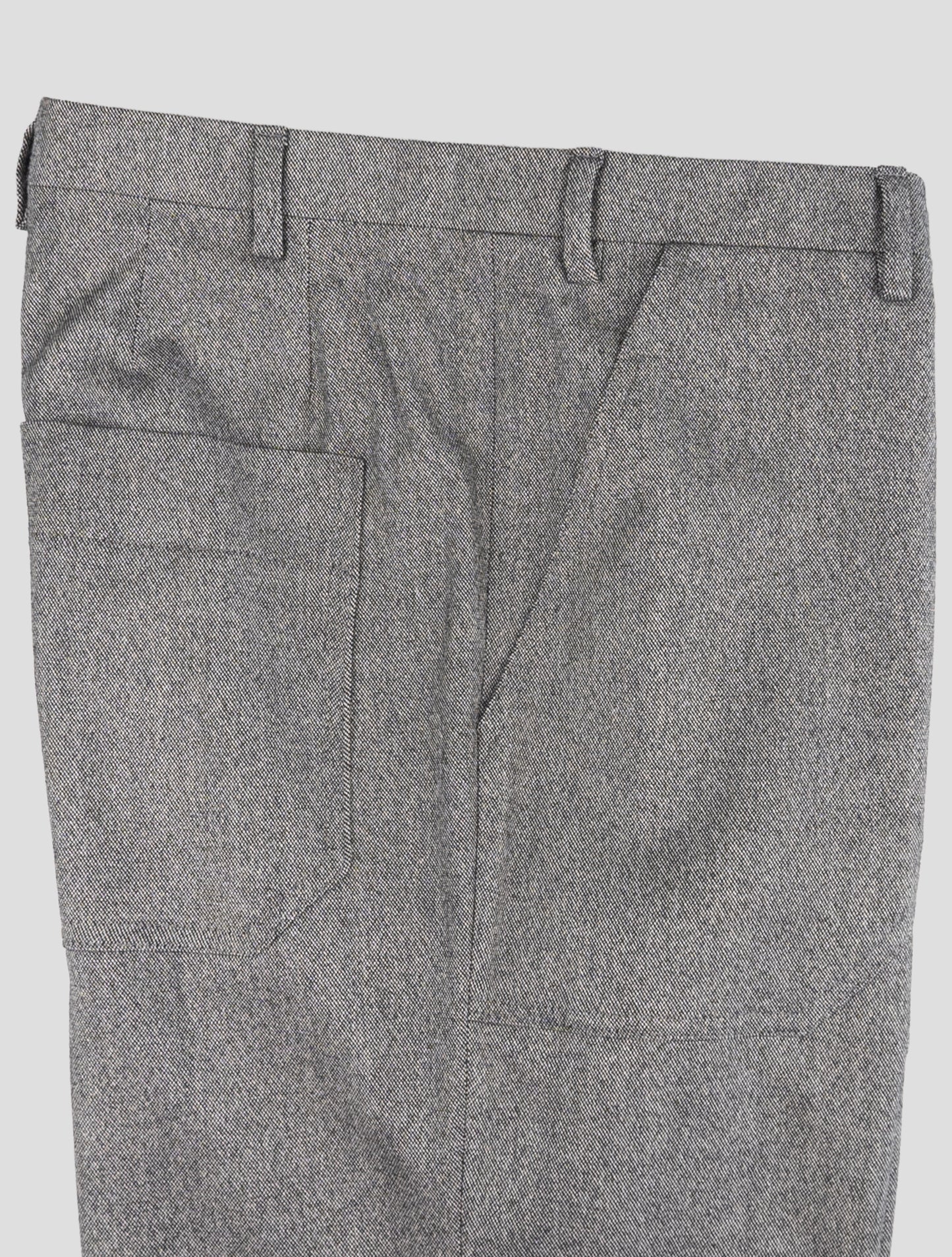 Kiton Gray Virgin Wool Cashmere Pa Ea Dress Pants