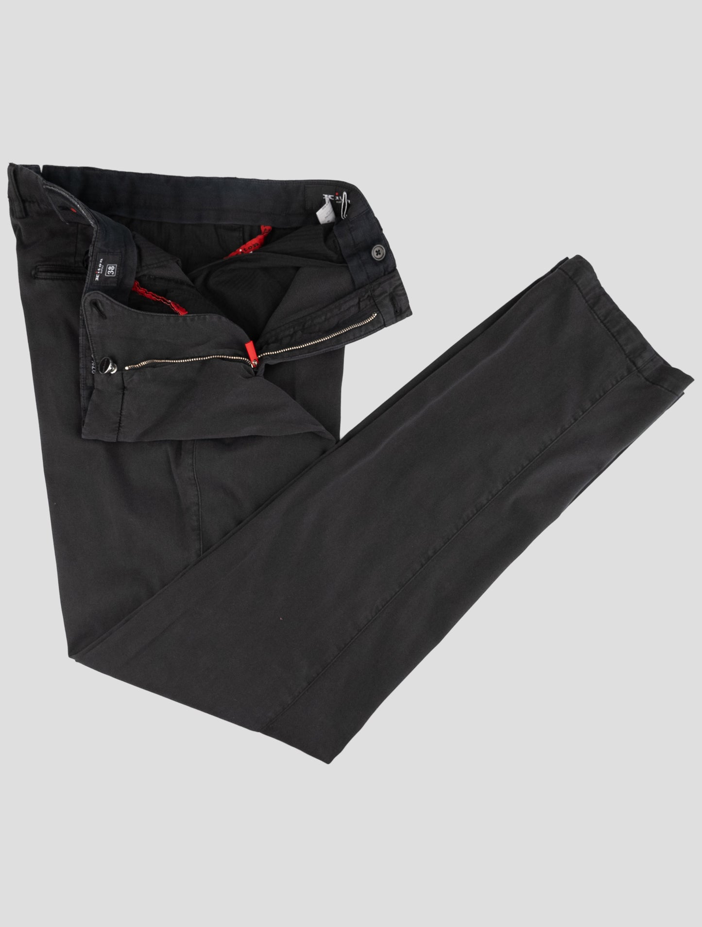 Kiton Gray Lyocell Ea Pants