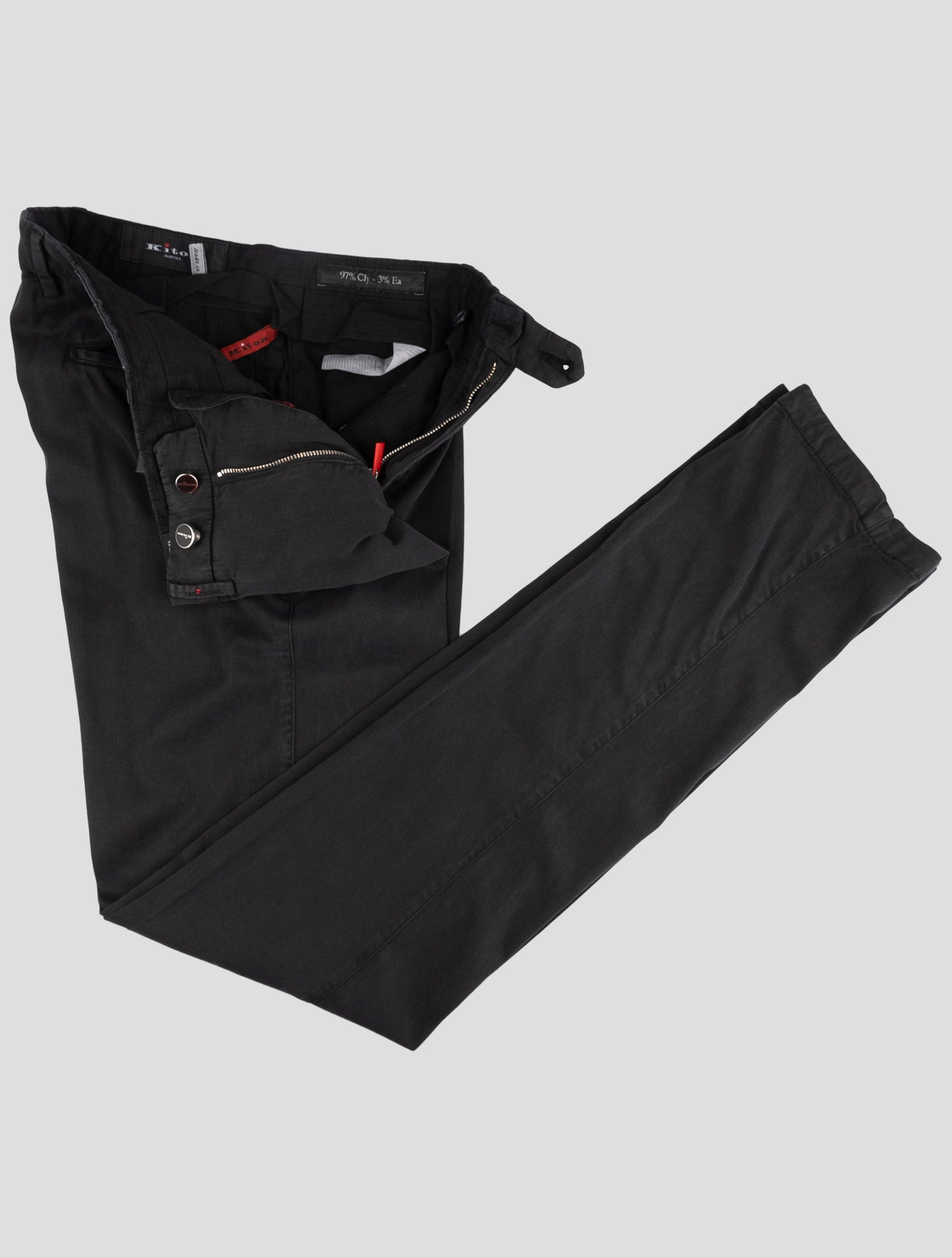 Kiton Black Lyocell Ea Pants