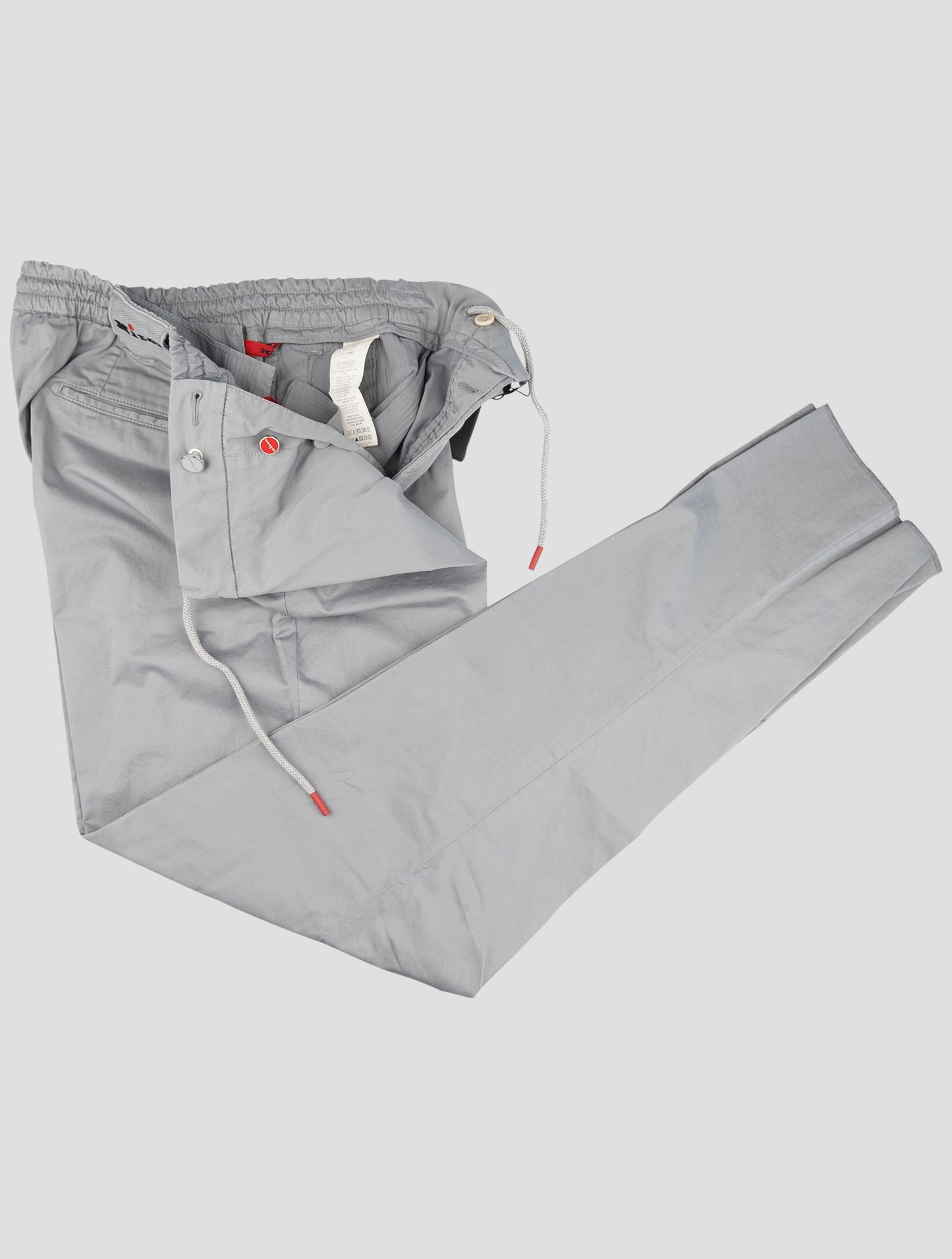 Kiton Gray Cotton Ea Pants