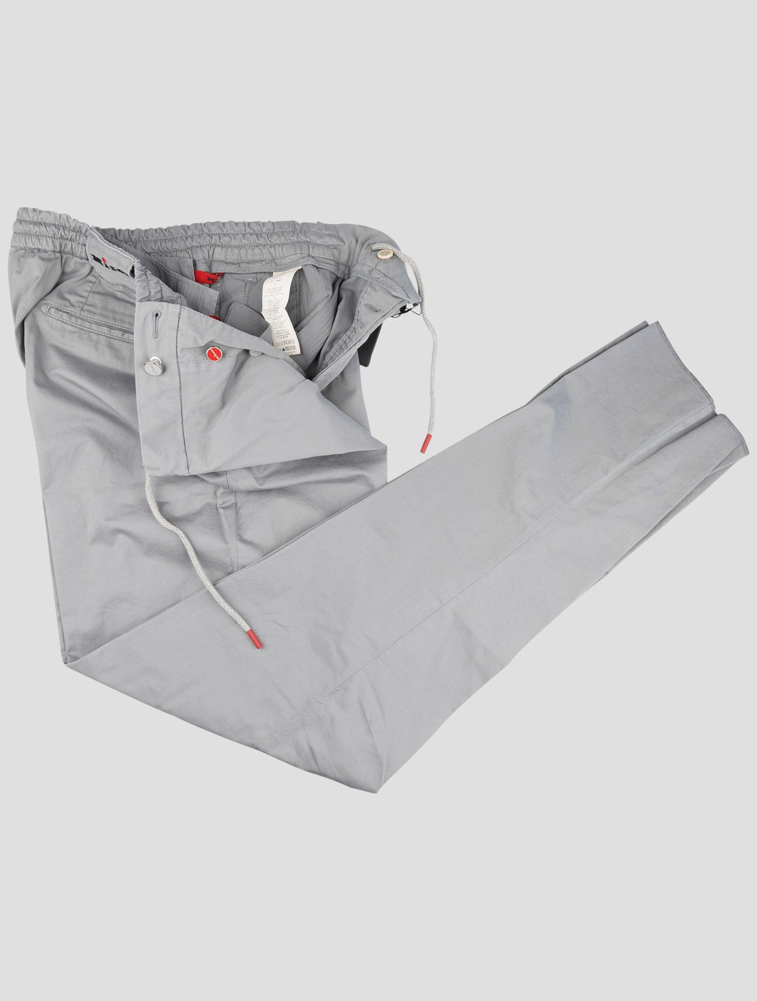 Kiton Gray Cotton Ea Pants