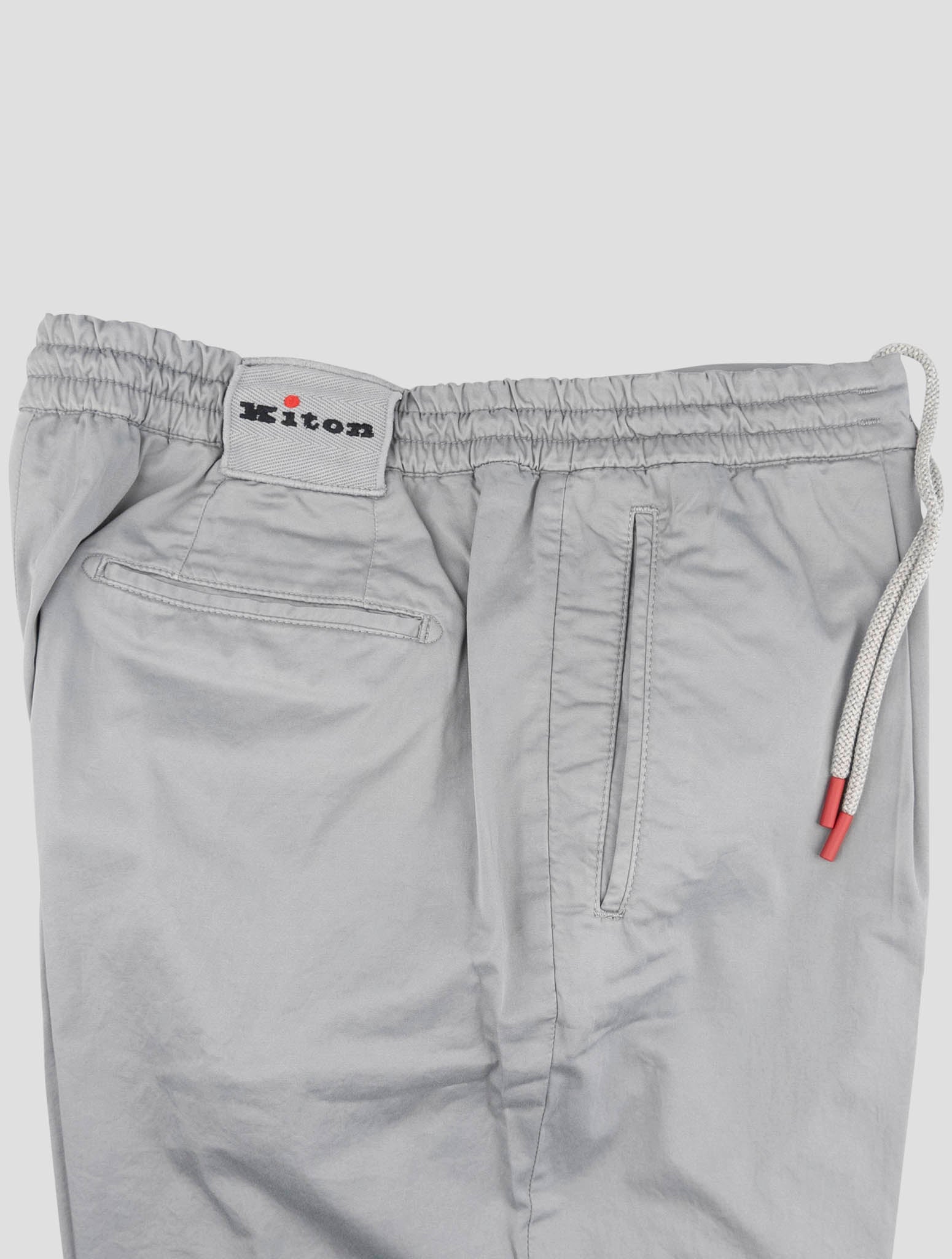 Kiton Gray Cotton Ea Pants