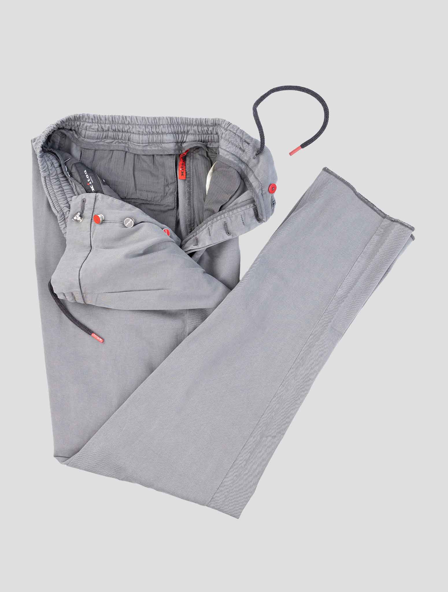 Kiton Gray Lyocell Ea Pants