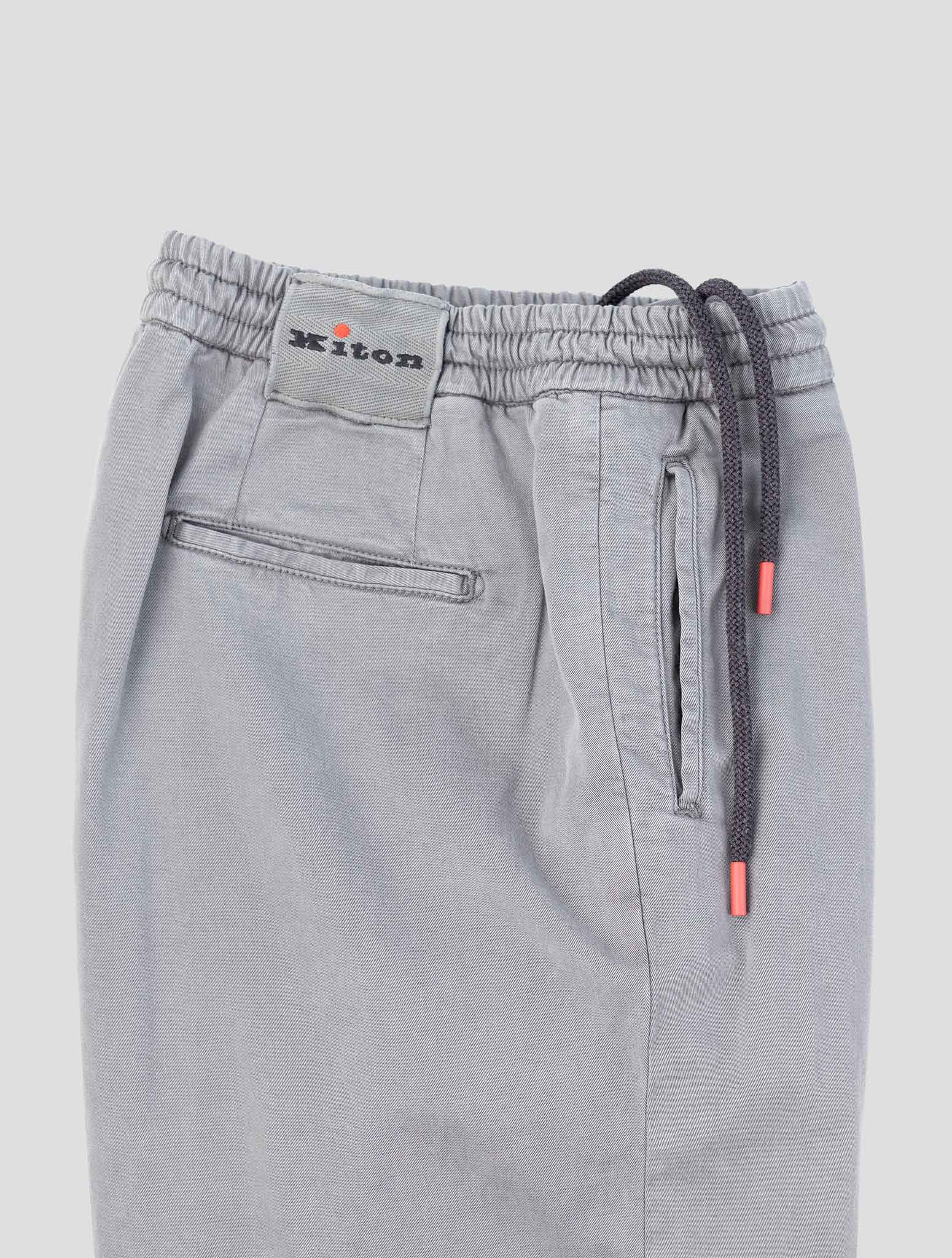 Kiton Gray Lyocell Ea Pants