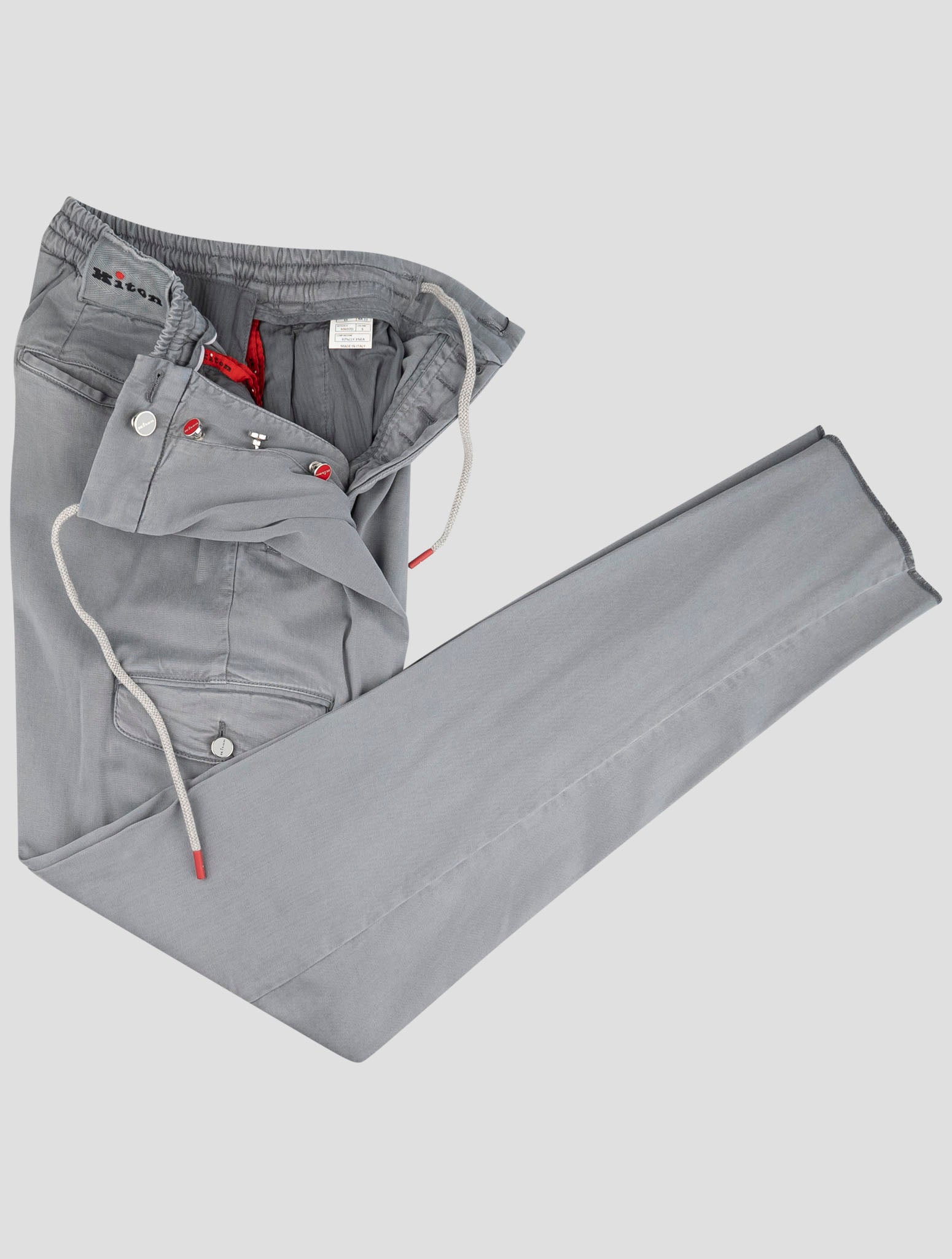 Kiton Gray Lyocell Ea Cargo Pants