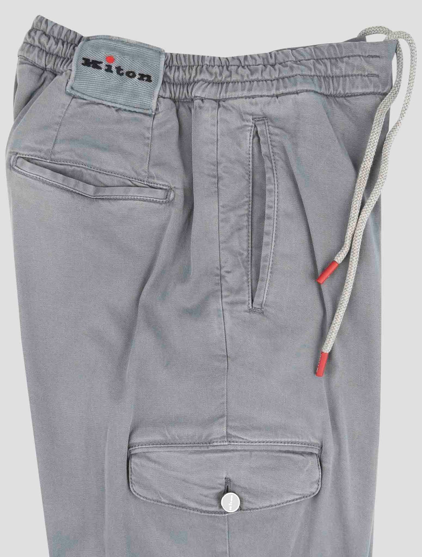 Kiton Gray Lyocell Ea Cargo Pants