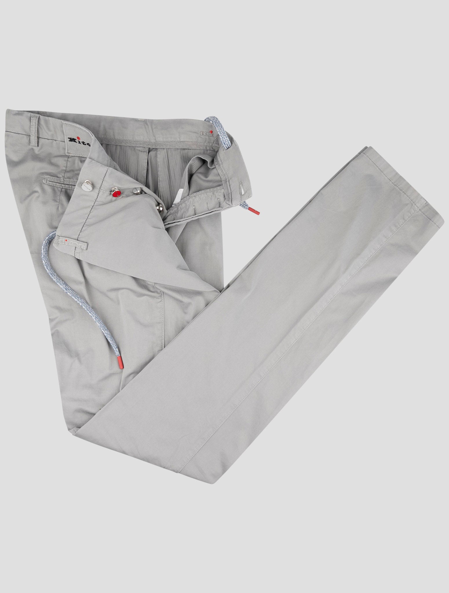 Kiton Gray Cotoon Ea Pants