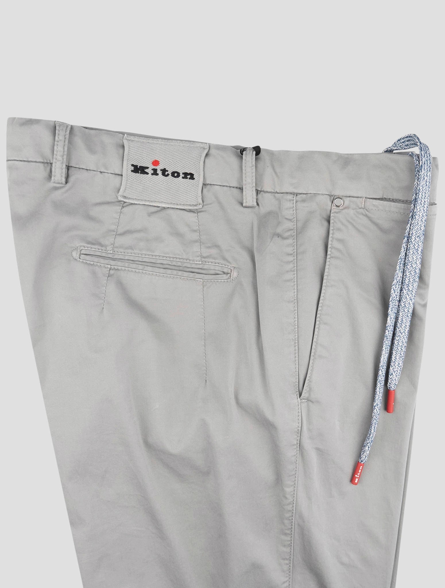 Kiton Gray Cotoon Ea Pants