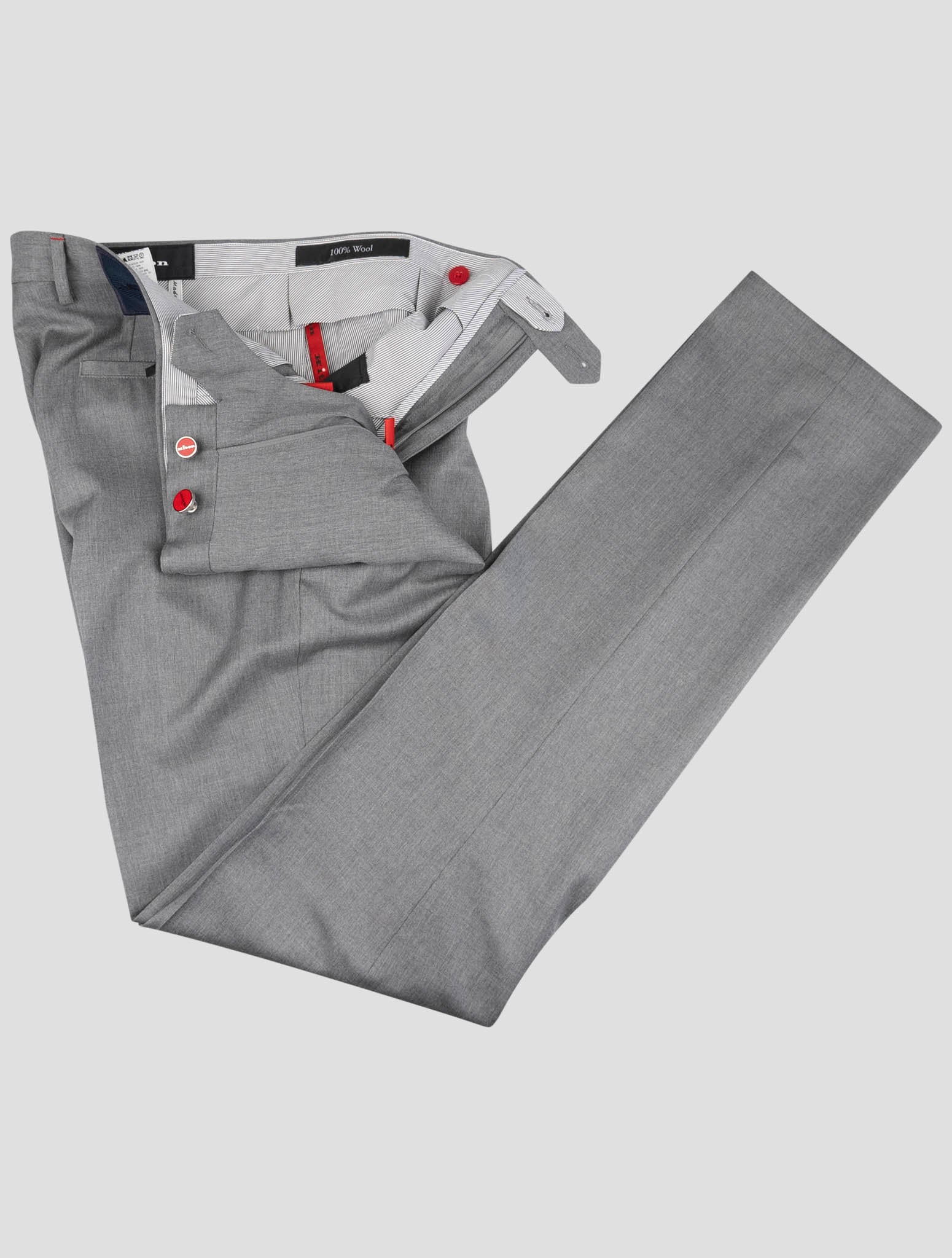 Kiton Gray Wool Pants