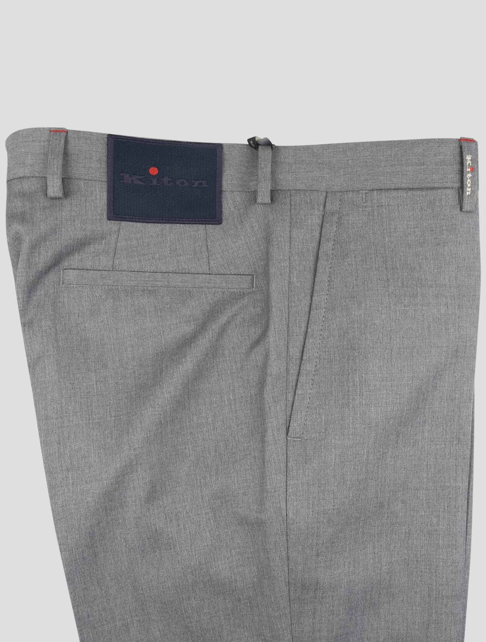 Kiton Gray Wool Pants