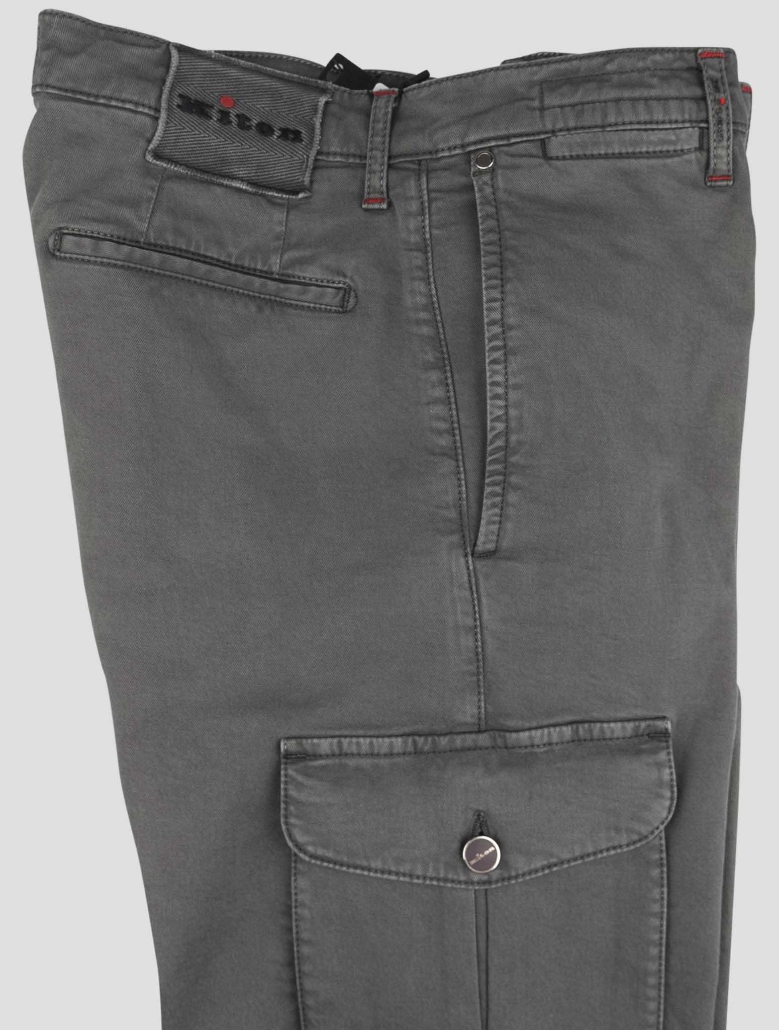 Kiton Gray Cotton Ea Cargo Pants
