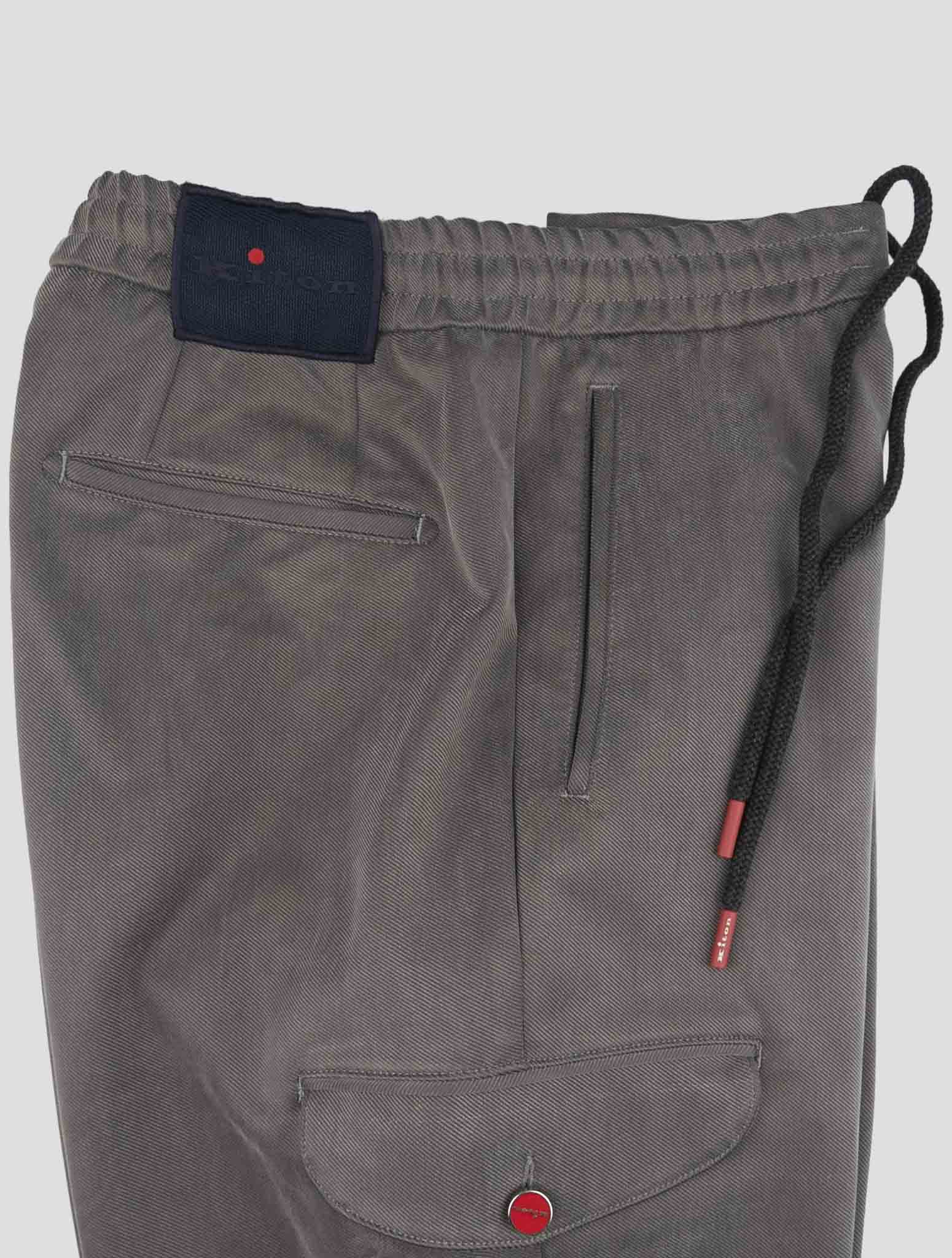 Kiton Gray Cupro Pl Pa Ea Cargo Pants