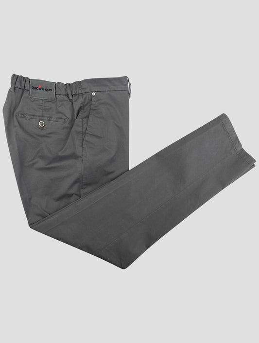 Kiton Gray Cotton Ea Pants