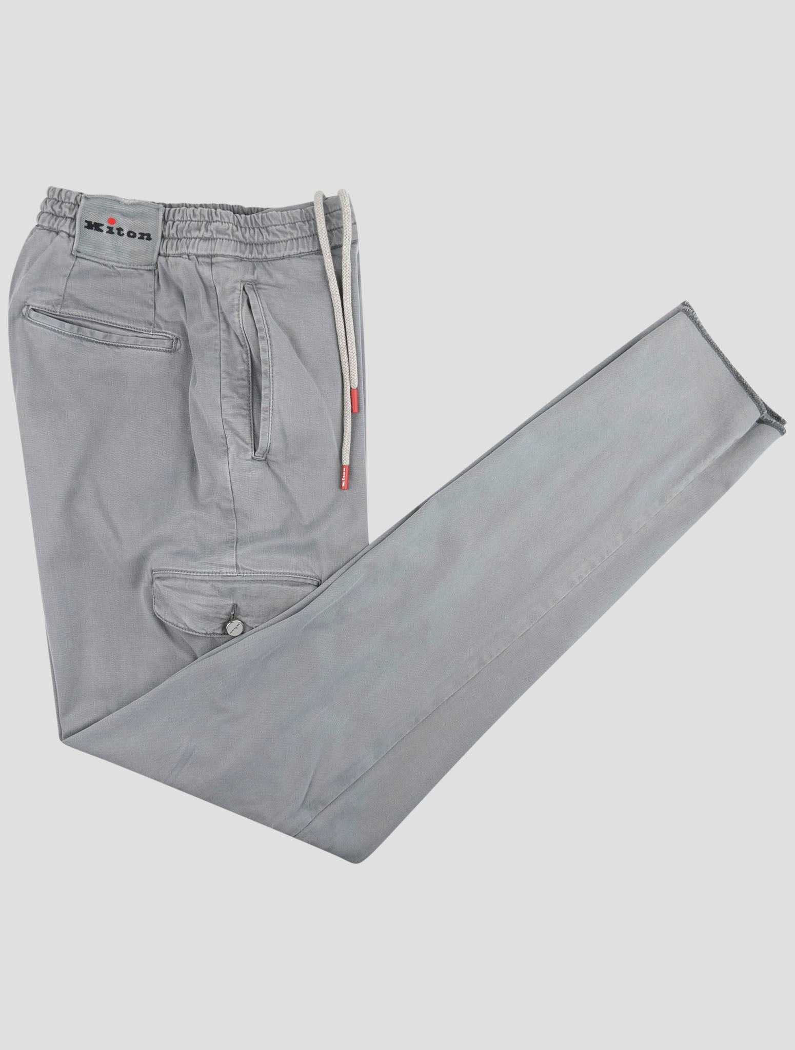 Kiton Gray Lyocell Ea Pants
