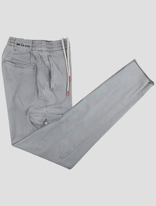 Kiton Gray Lyocell Ea Pants