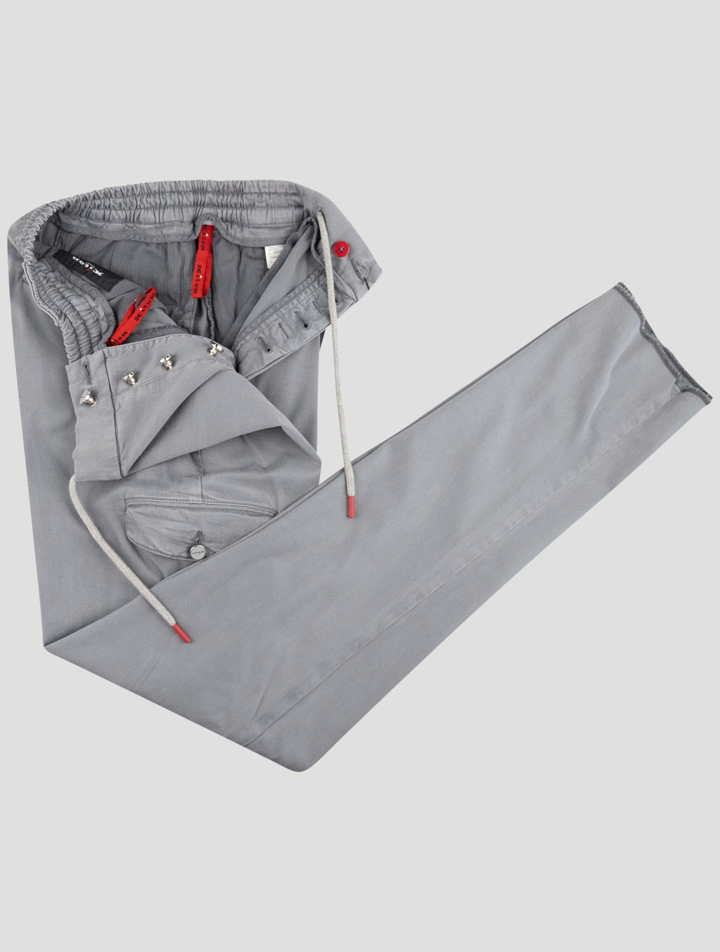 Kiton Gray Lyocell Ea Pants