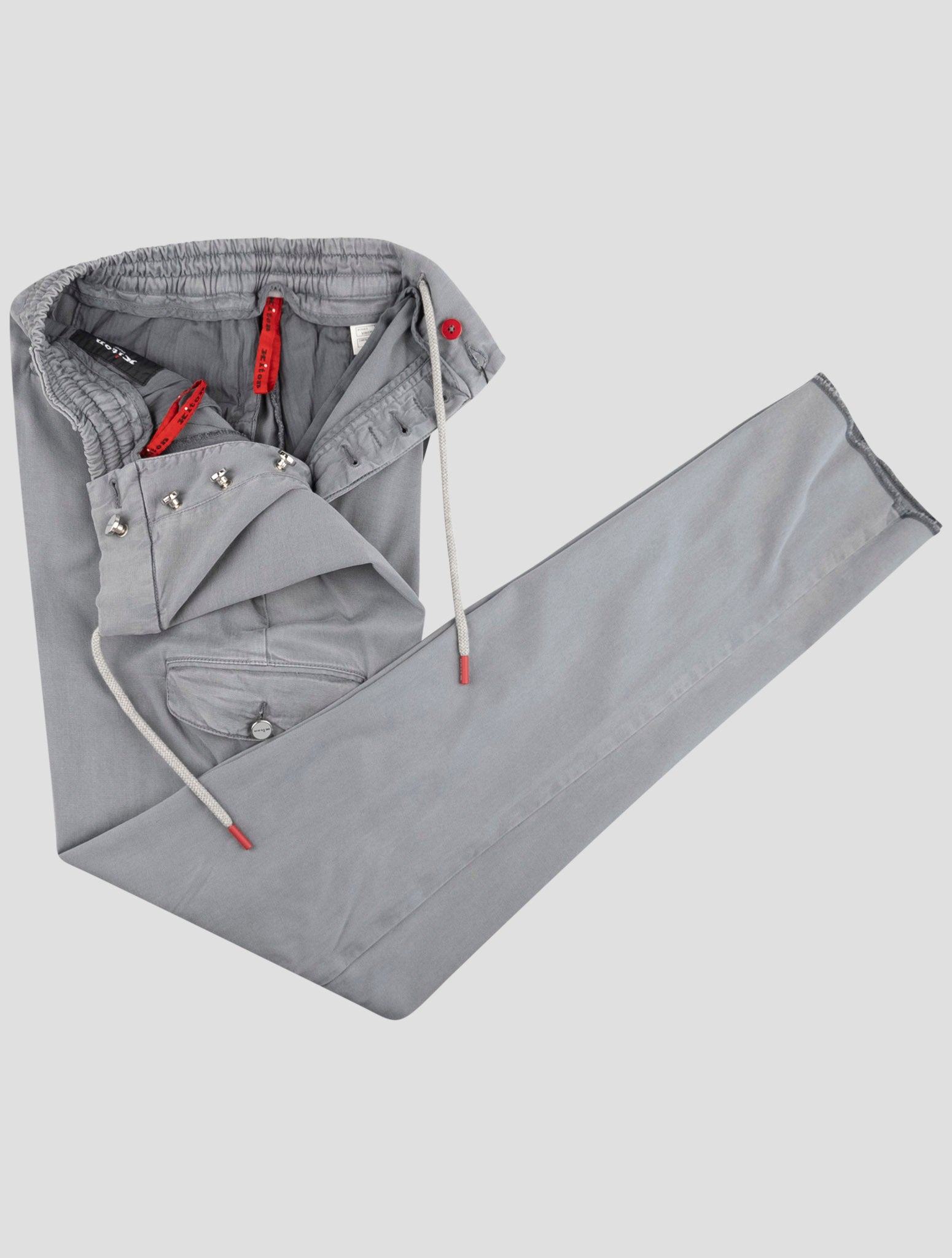 Kiton Gray Lyocell Ea Pants