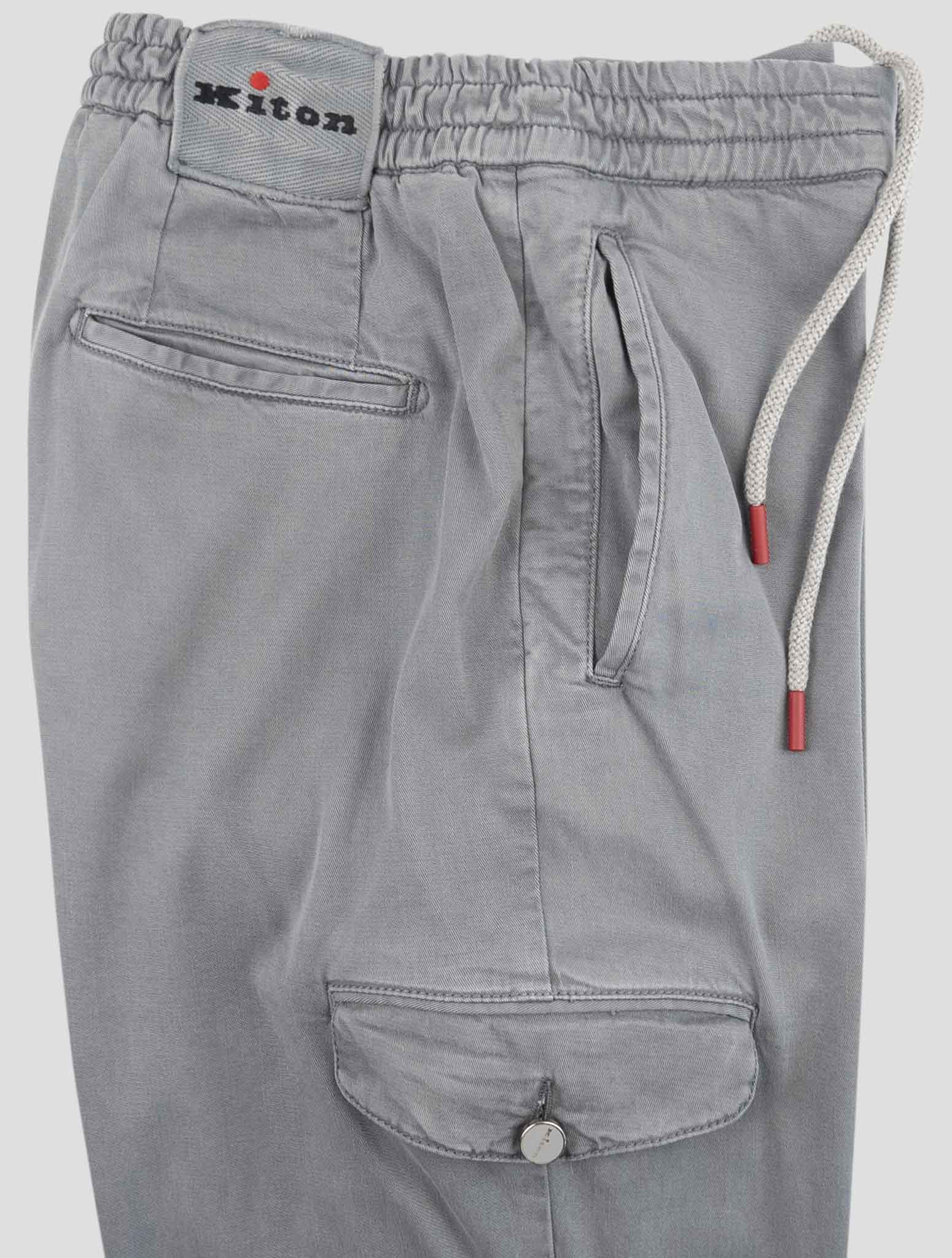 Kiton Gray Lyocell Ea Pants