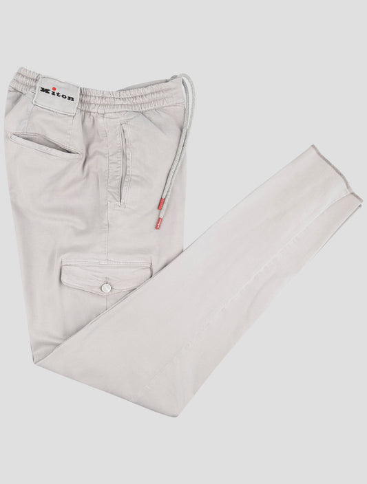 Kiton Gray Lyocell Ea Cargo Pants