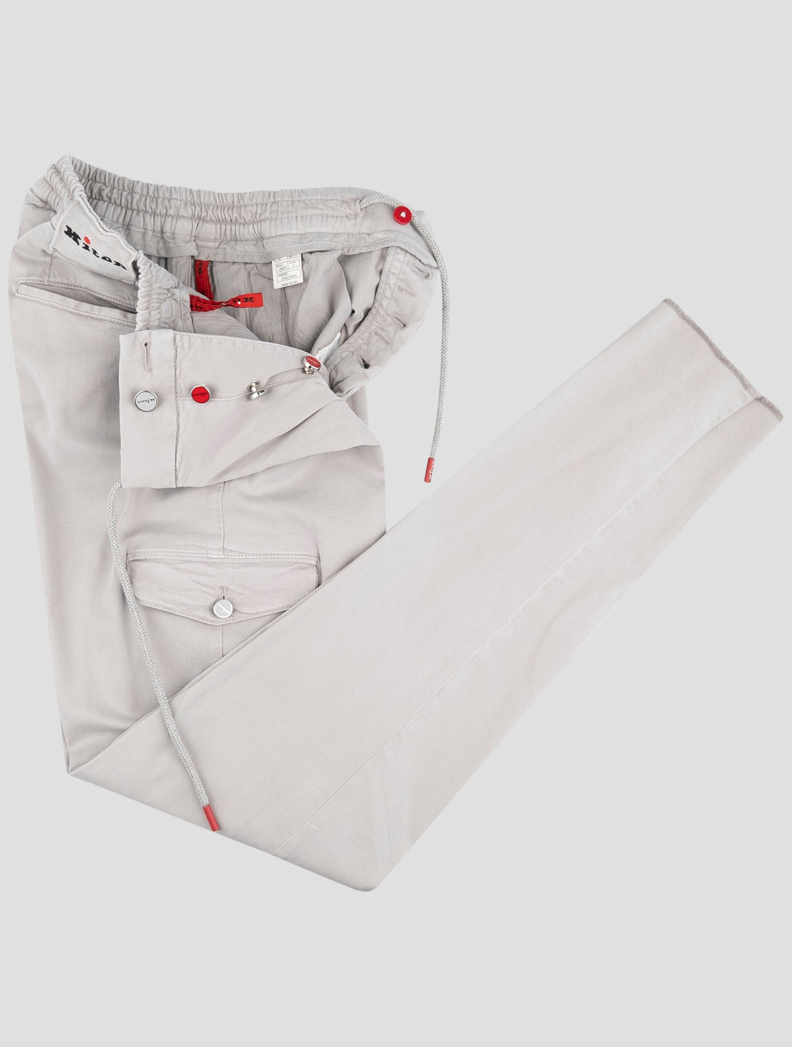 Kiton Gray Lyocell Ea Cargo Pants