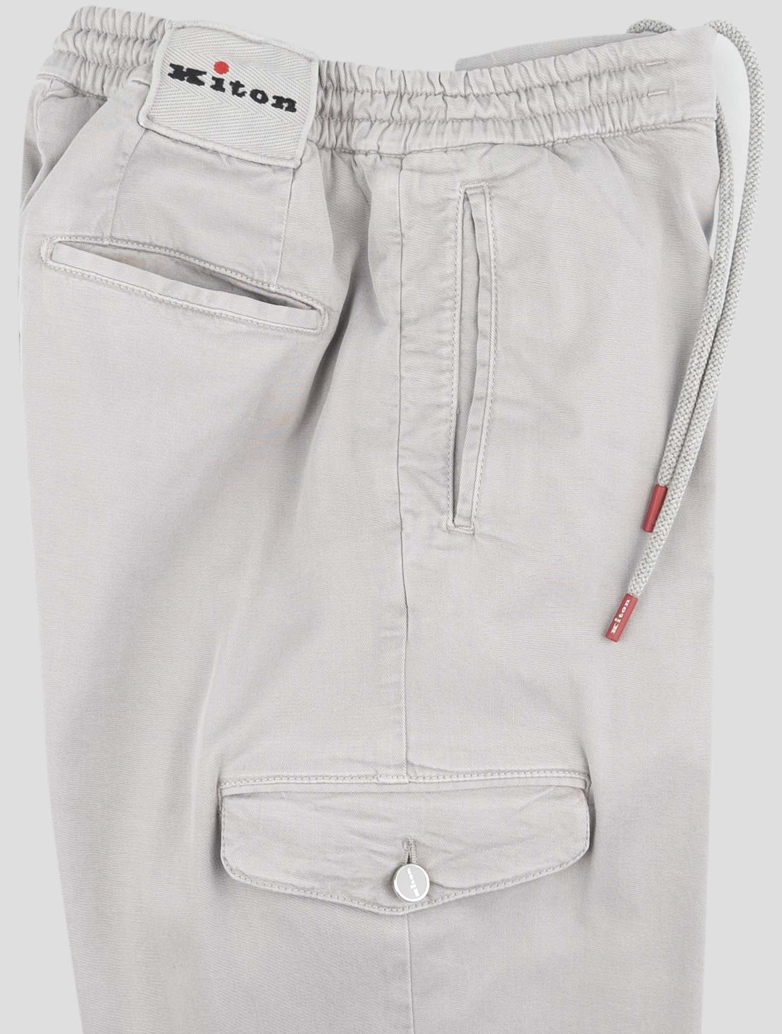 Kiton Gray Lyocell Ea Cargo Pants