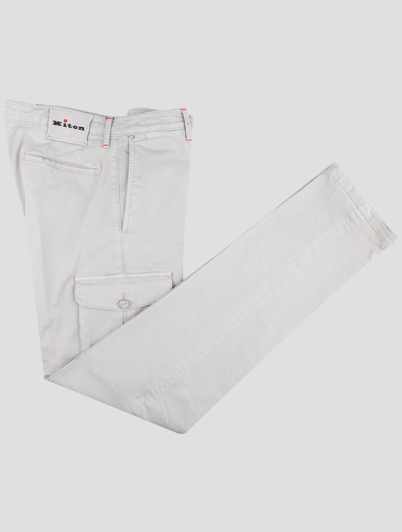 Kiton Gray Cotton Ea Cargo Pants